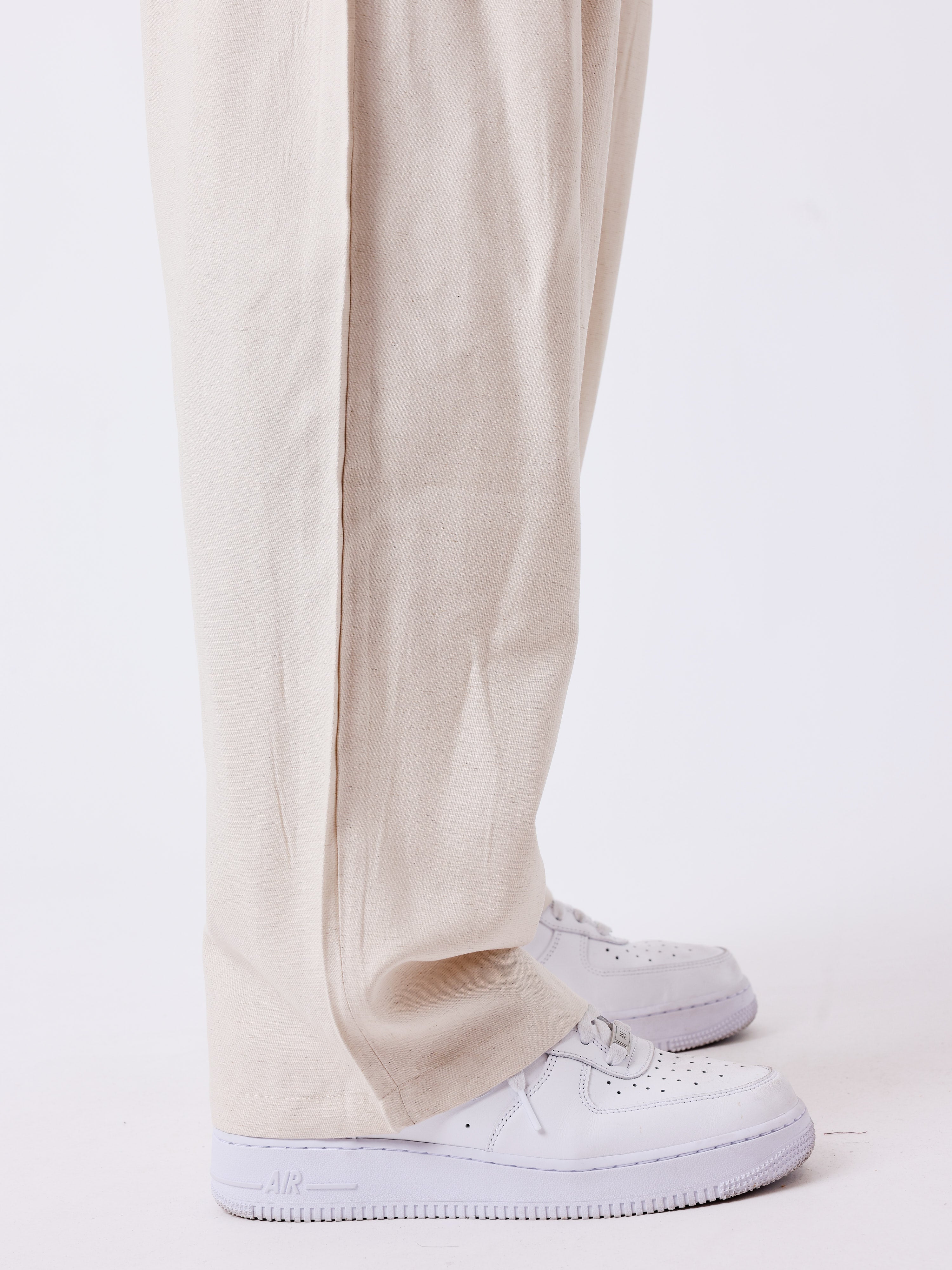 Pantalon à pinces avec élastique à la taille-4