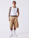 Pleated Bermuda Shorts