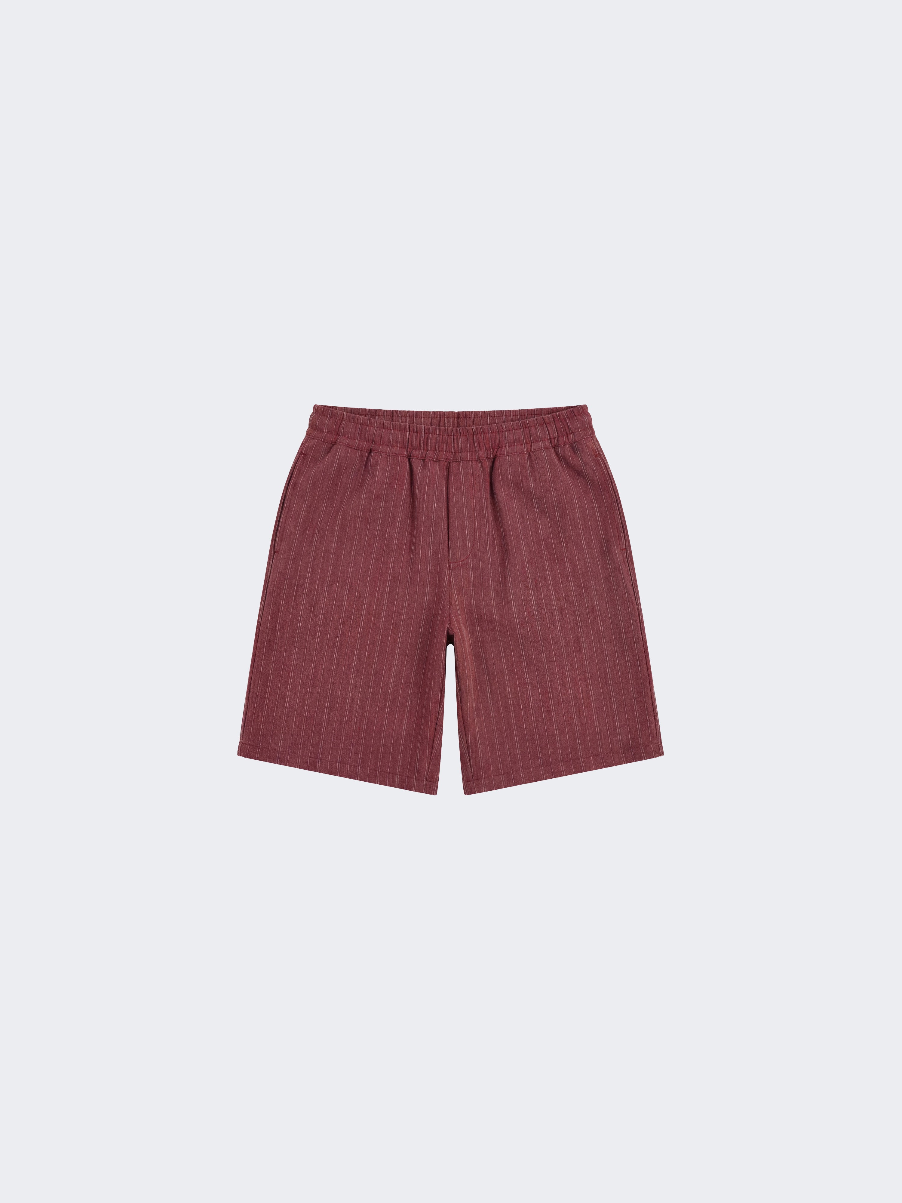 Gestreifte Shorts mit elastischem Bund-6