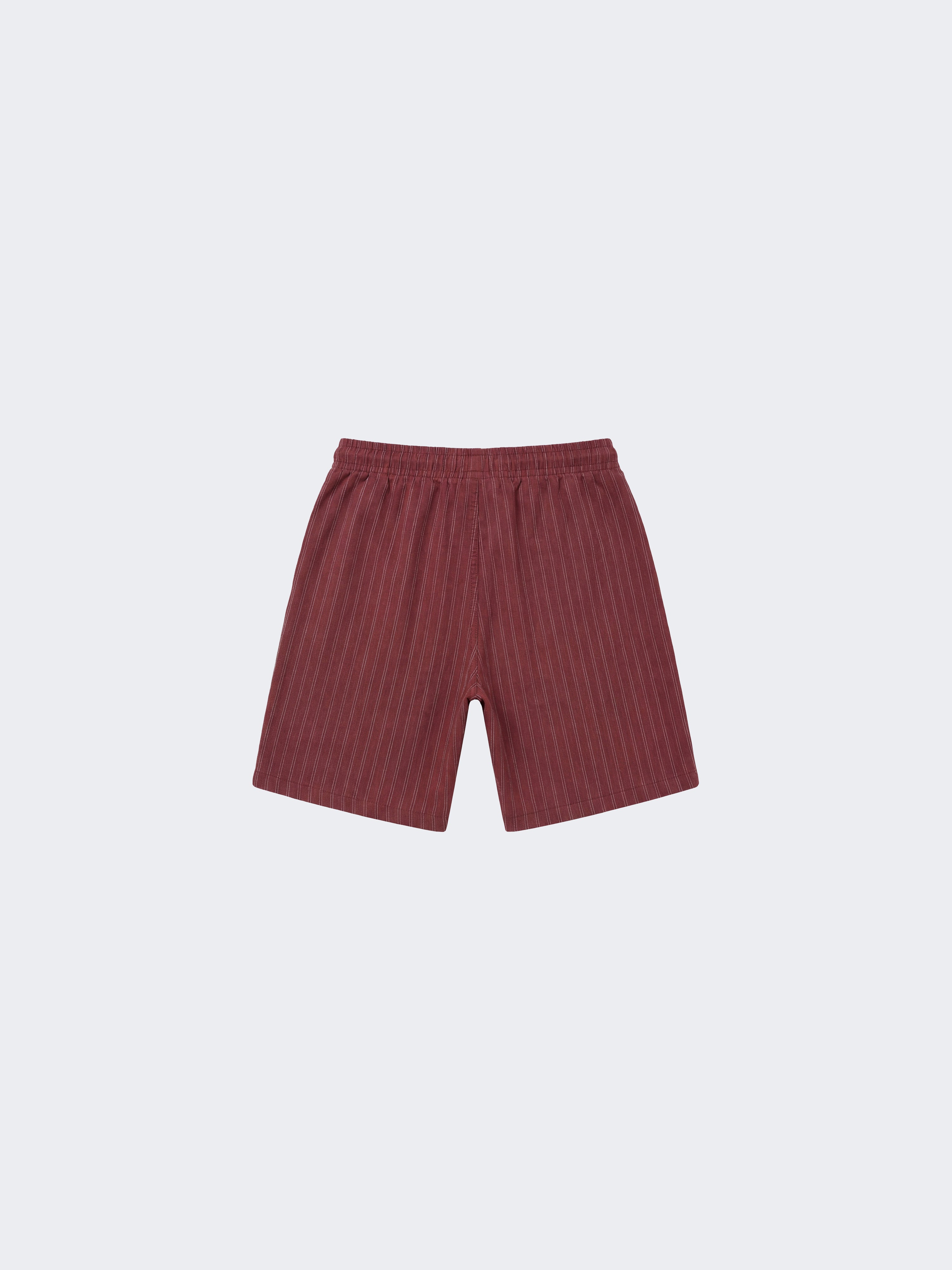 Gestreifte Shorts mit elastischem Bund-7