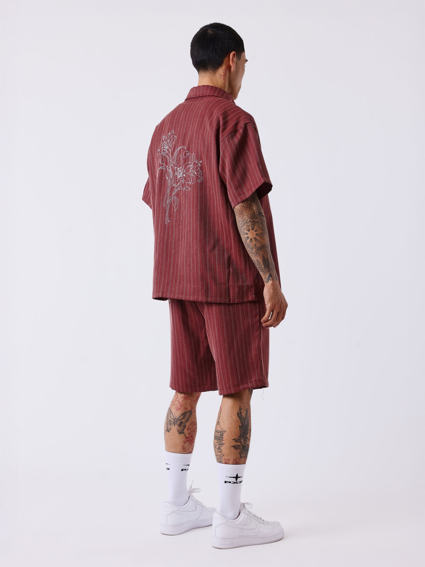 Gestreifte Shorts mit elastischem Bund