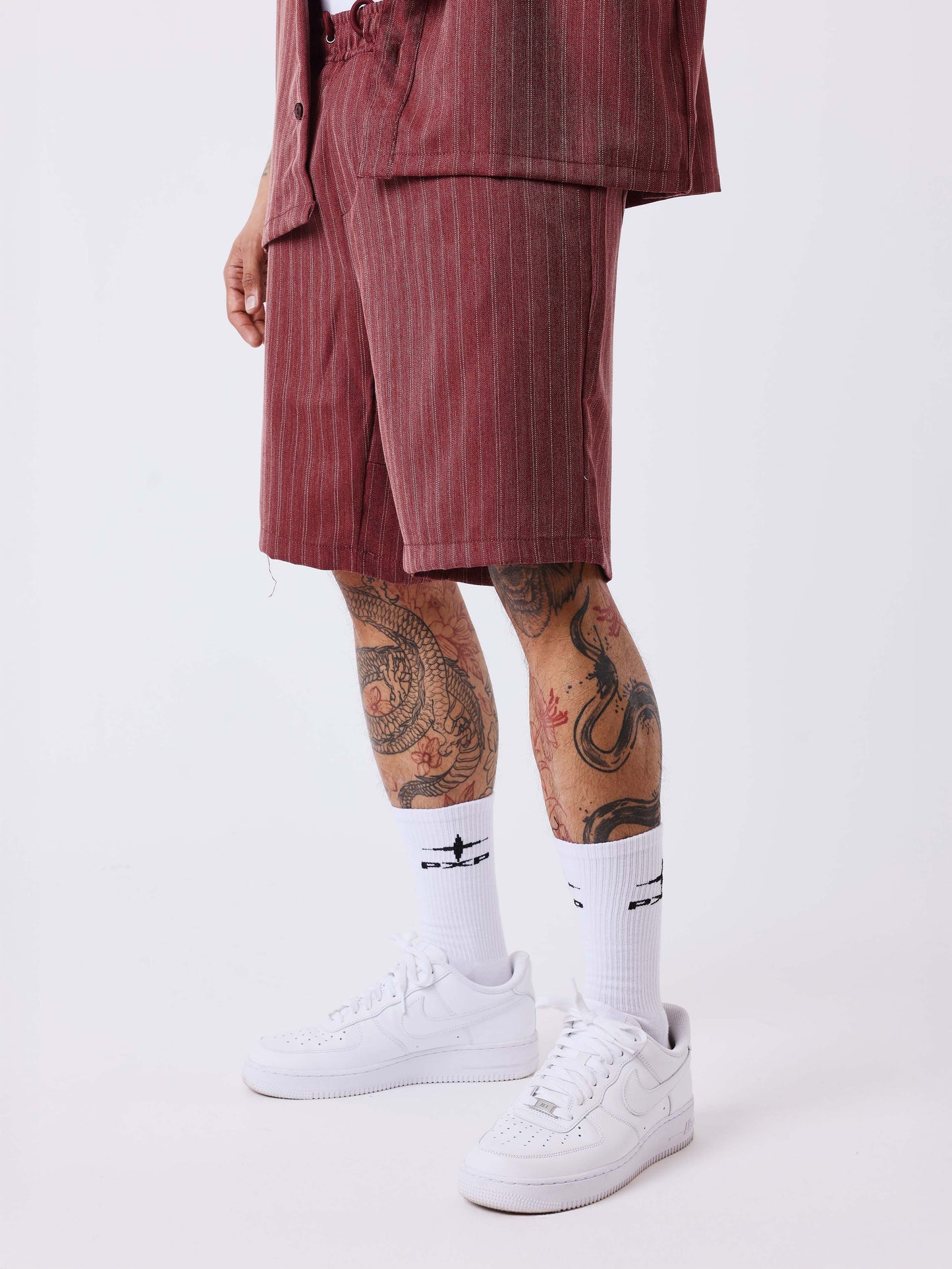 Gestreifte Shorts mit elastischem Bund