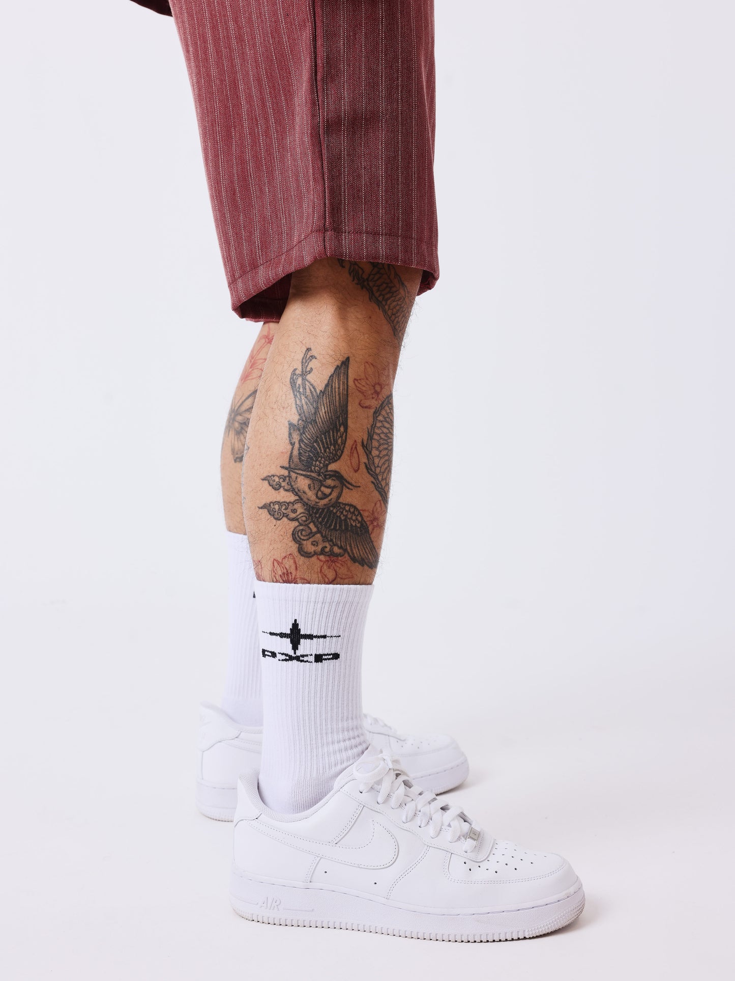 Gestreifte Shorts mit elastischem Bund