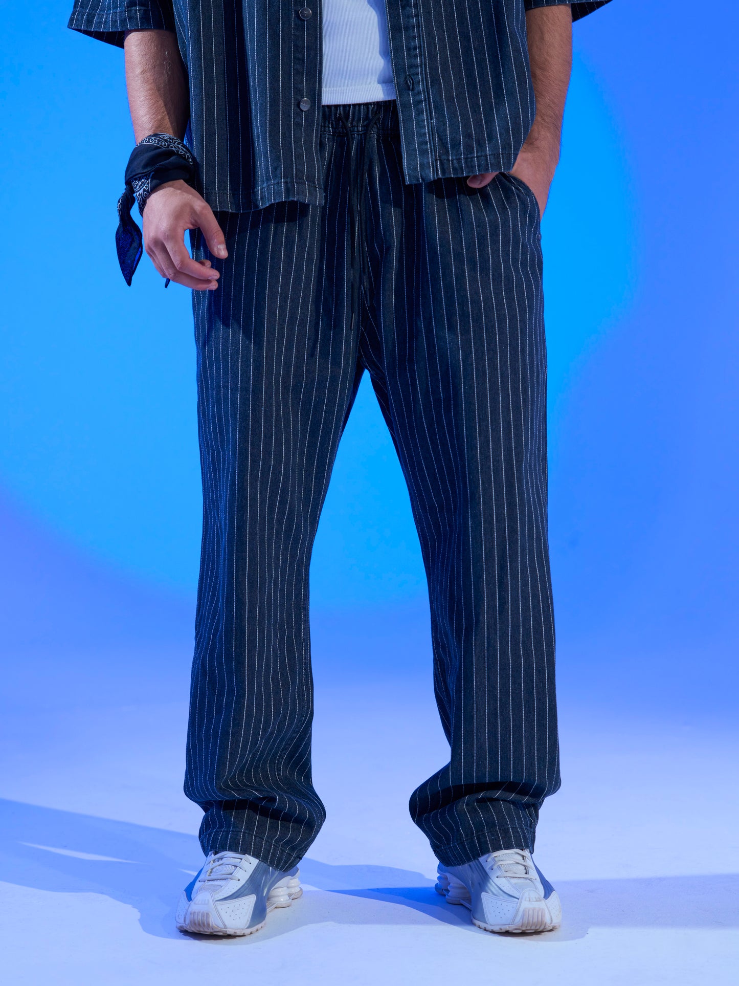 Pantalone a Righe Relax