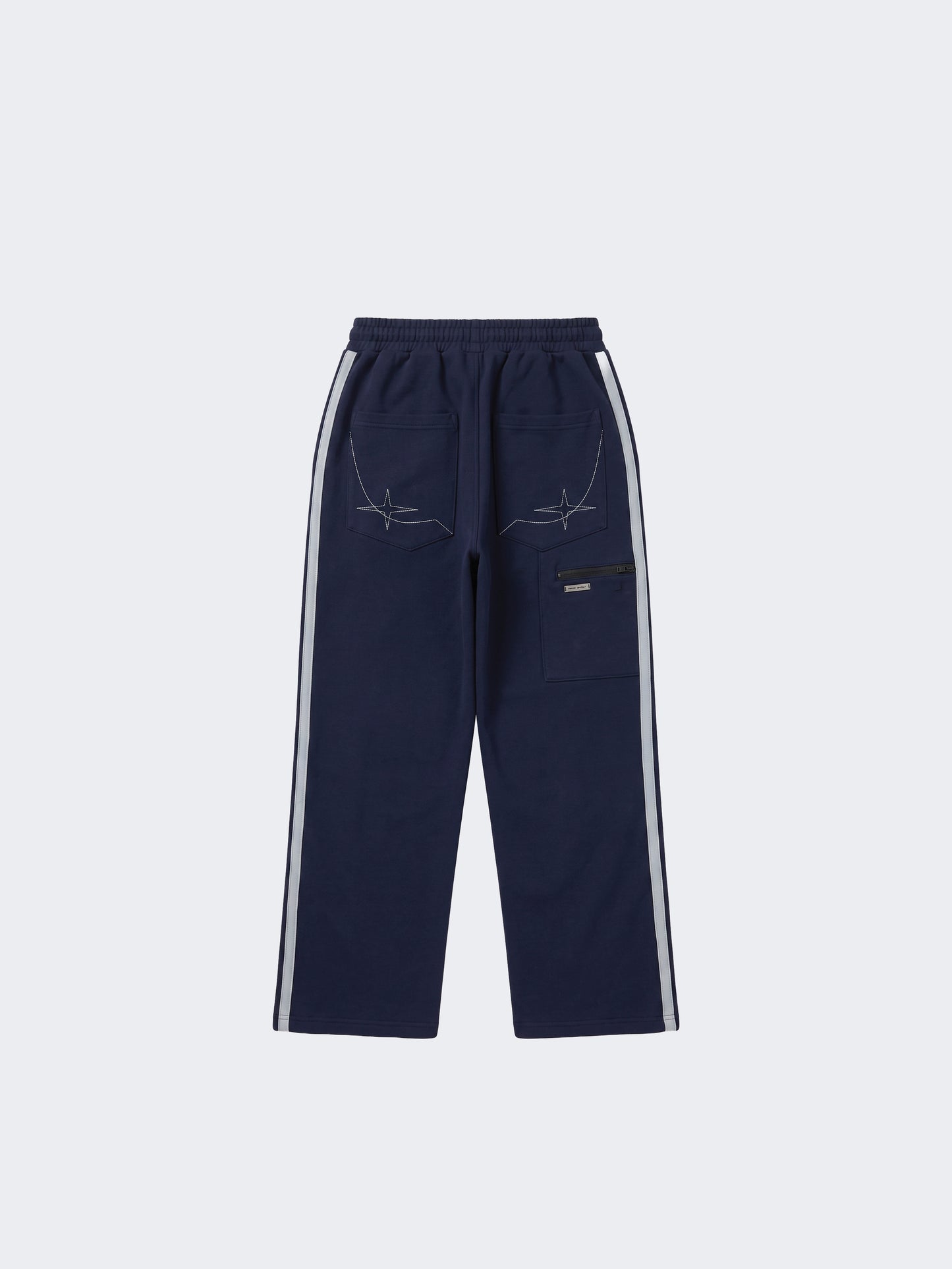 Denim-effect joggingbroek van fleece