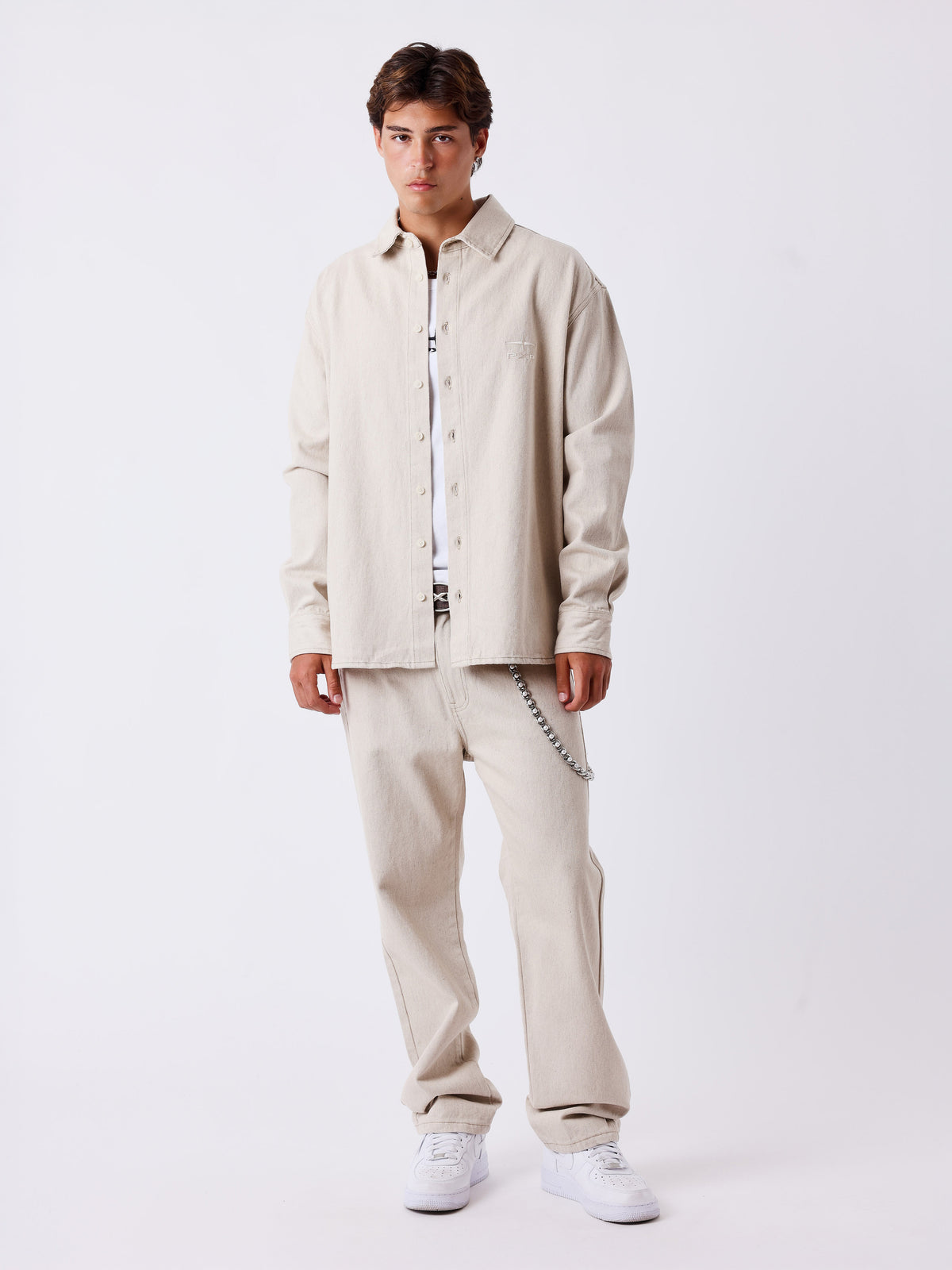 Pantaloni dritti Natural-1