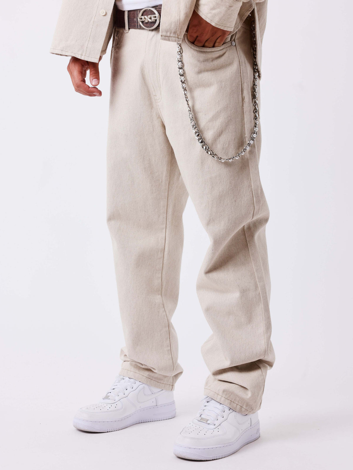 Pantaloni dritti Natural