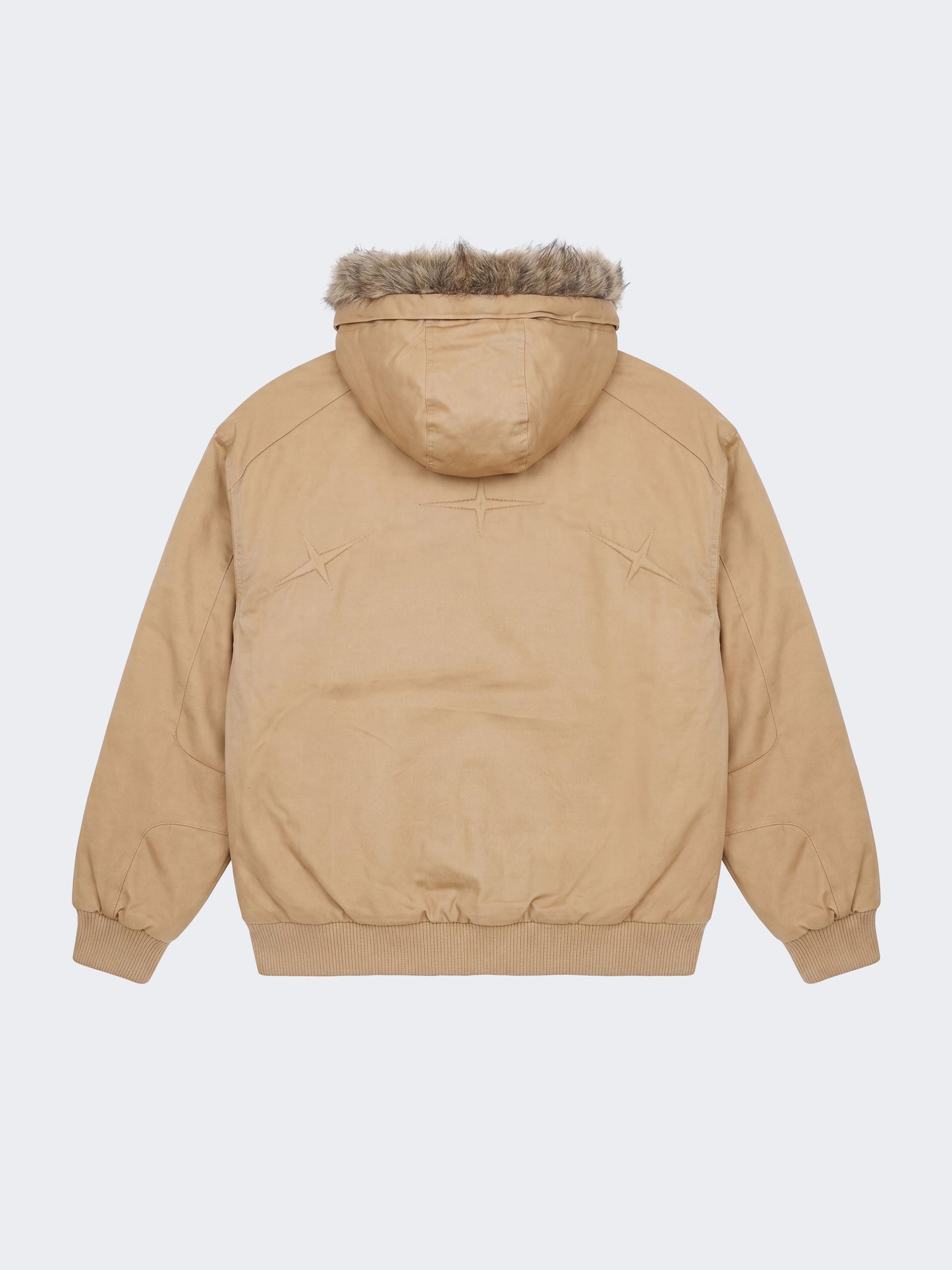 Steppjacke mit Kunstpelz aus Canvas Classy