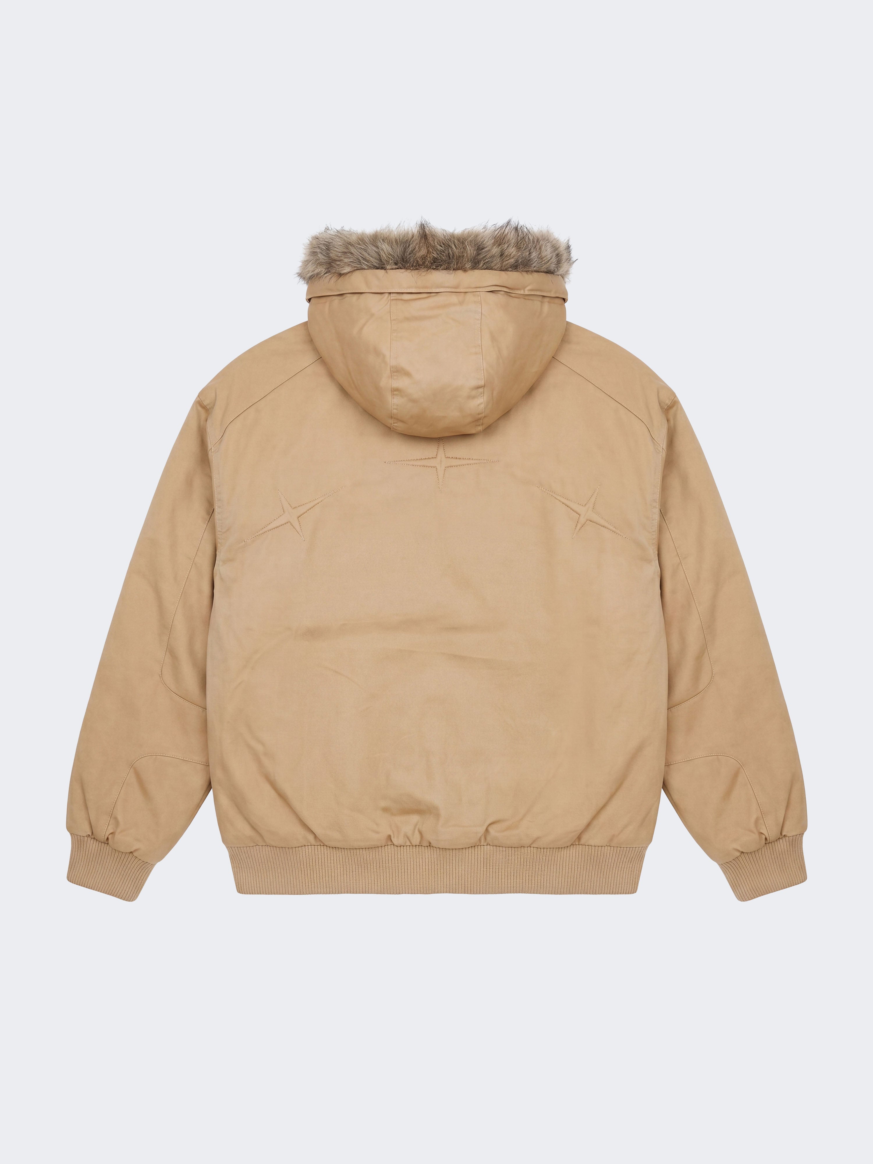 Steppjacke mit Kunstpelz aus Canvas Classy-7