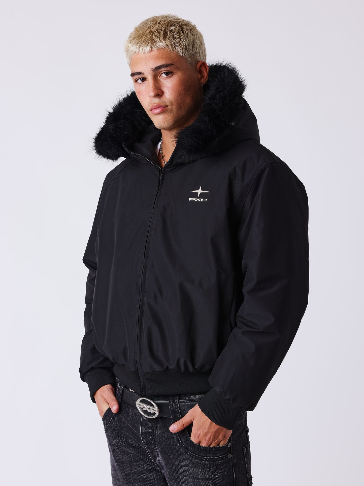 Blouson à capuche Classy en nylon