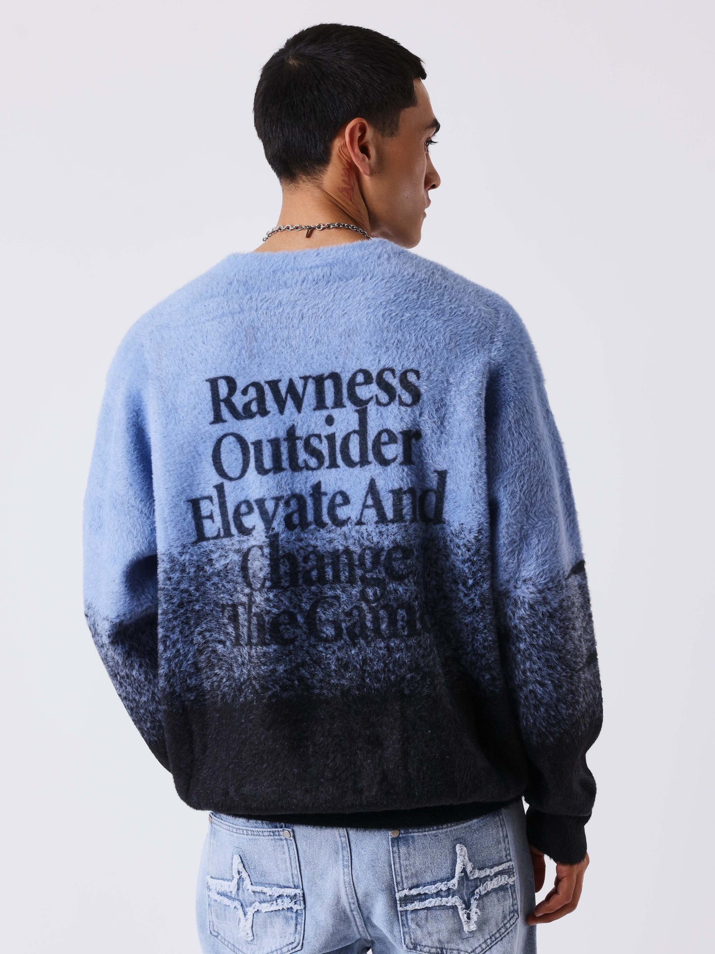 Pull col rond en mohair mountain