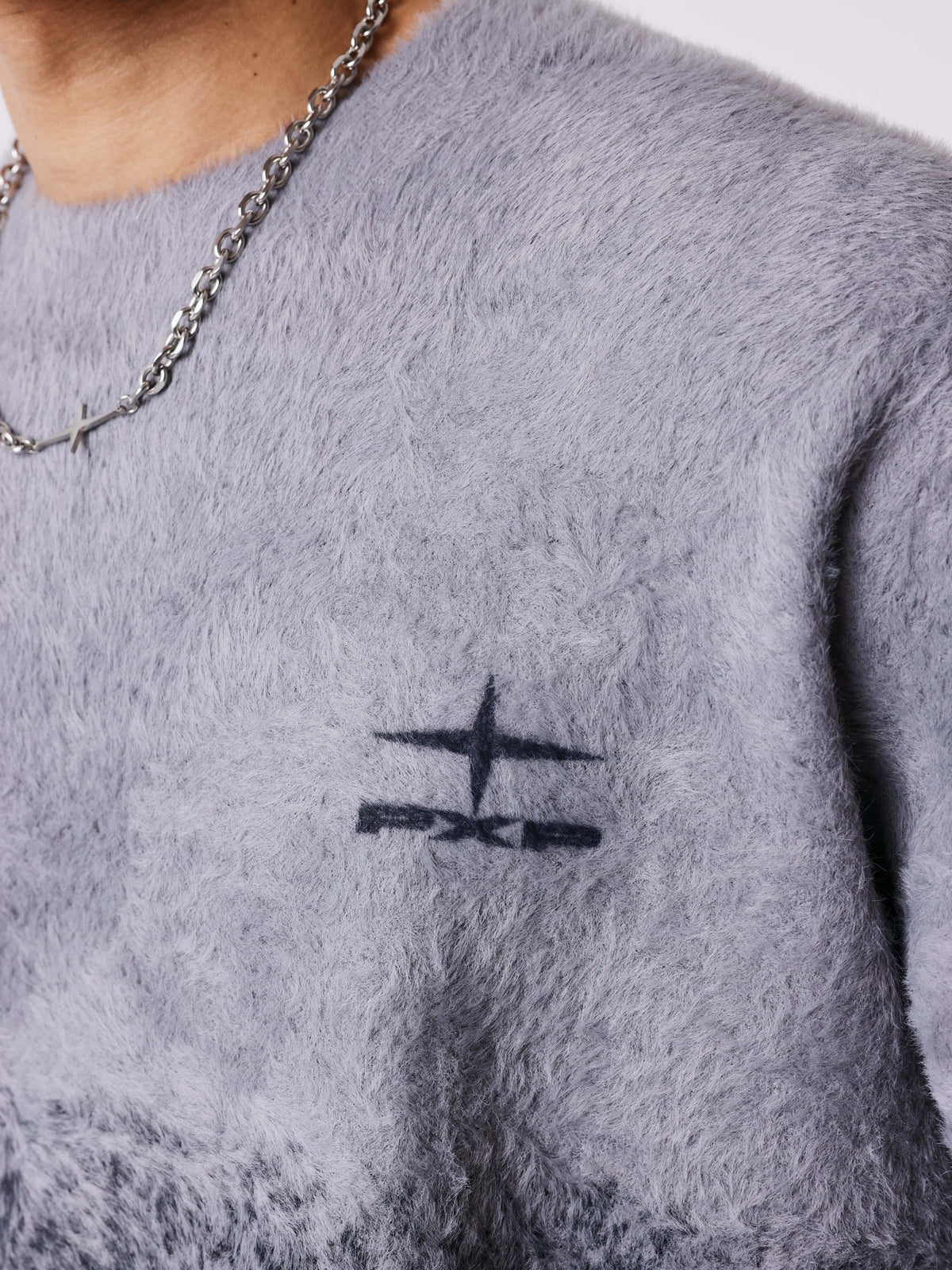 Pull col rond en mohair mountain