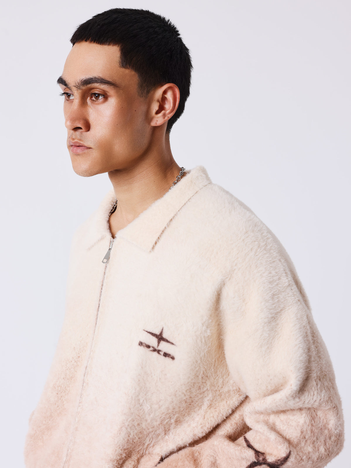 Polokravevest i mohair mountain
