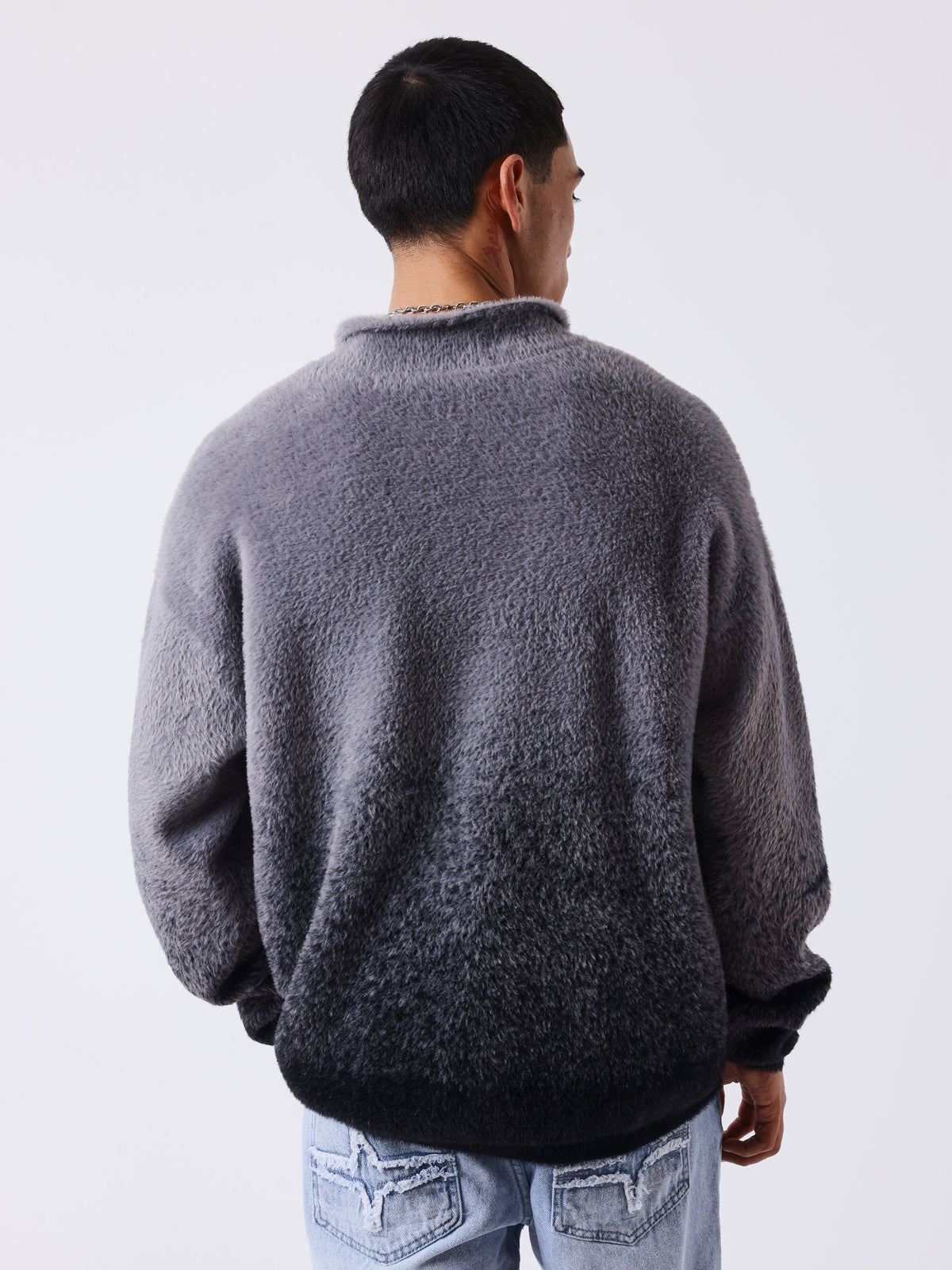 Gilet col polo en mohair mountain-2
