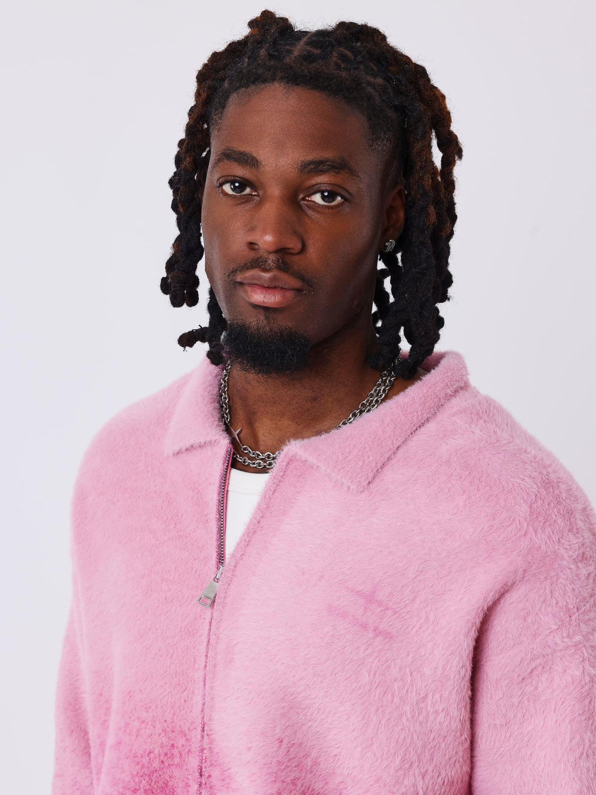 Chaleco con cuello polo de mohair mountain-4