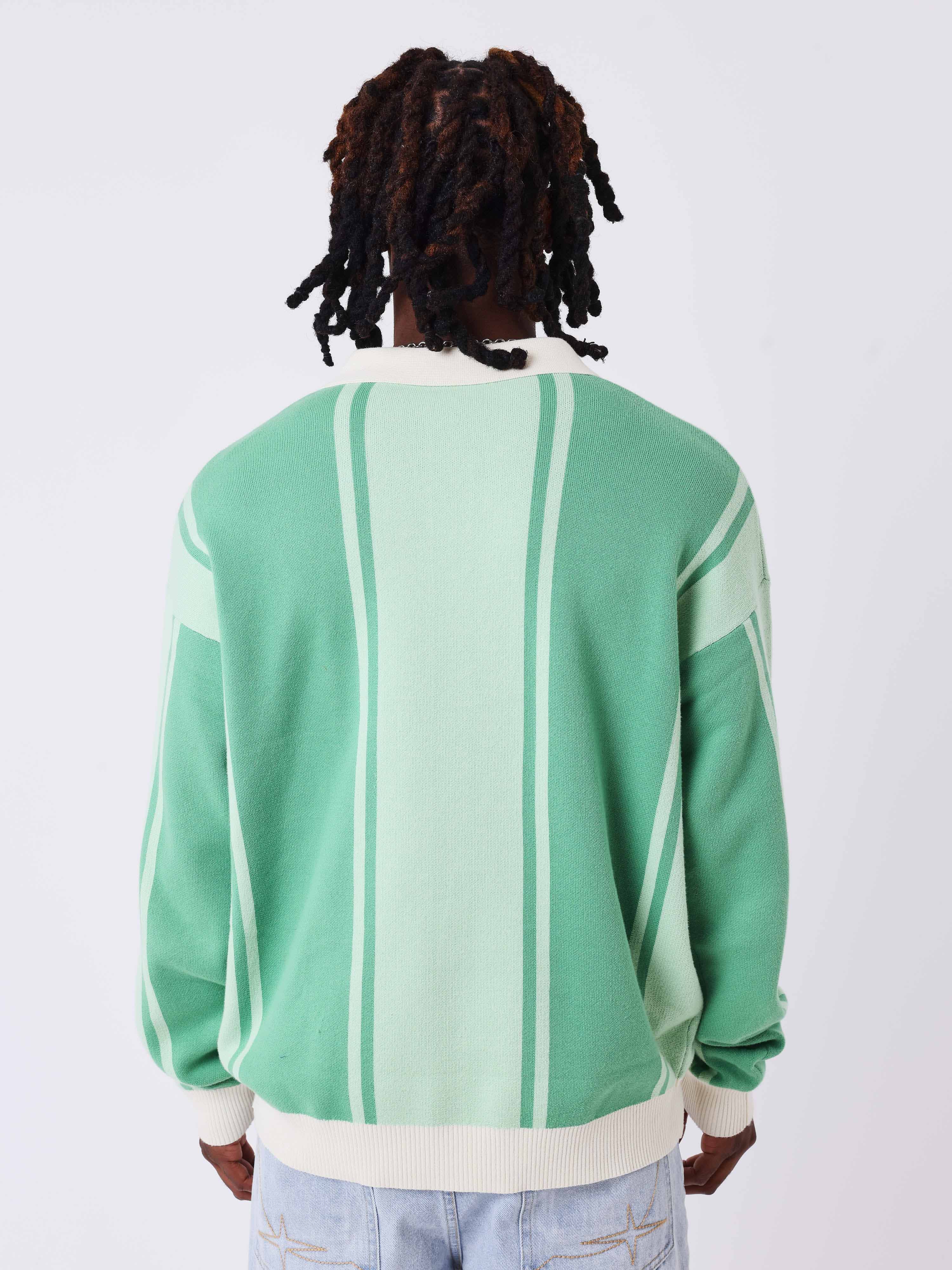 Pulover polo din tricot jacquard Matchday-2