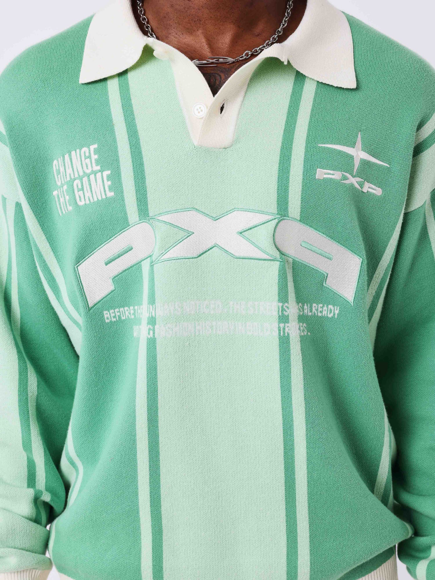 Pulover polo din tricot jacquard Matchday