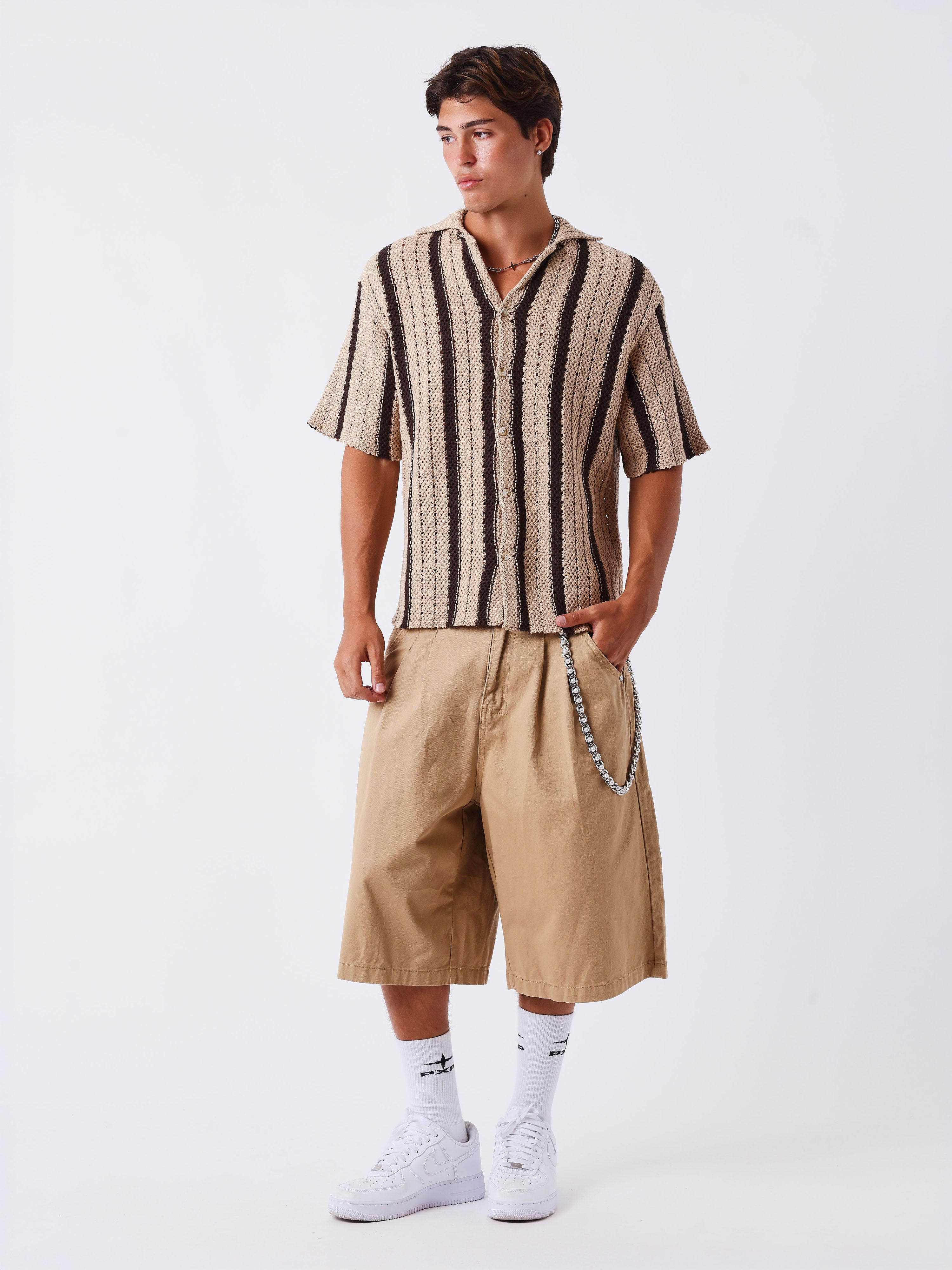 Chemise en maille ajourée-5
