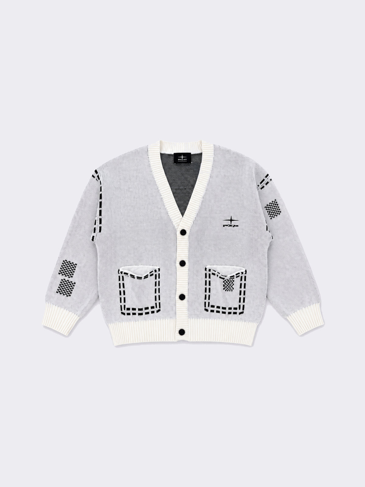 Cardigan a quadri
