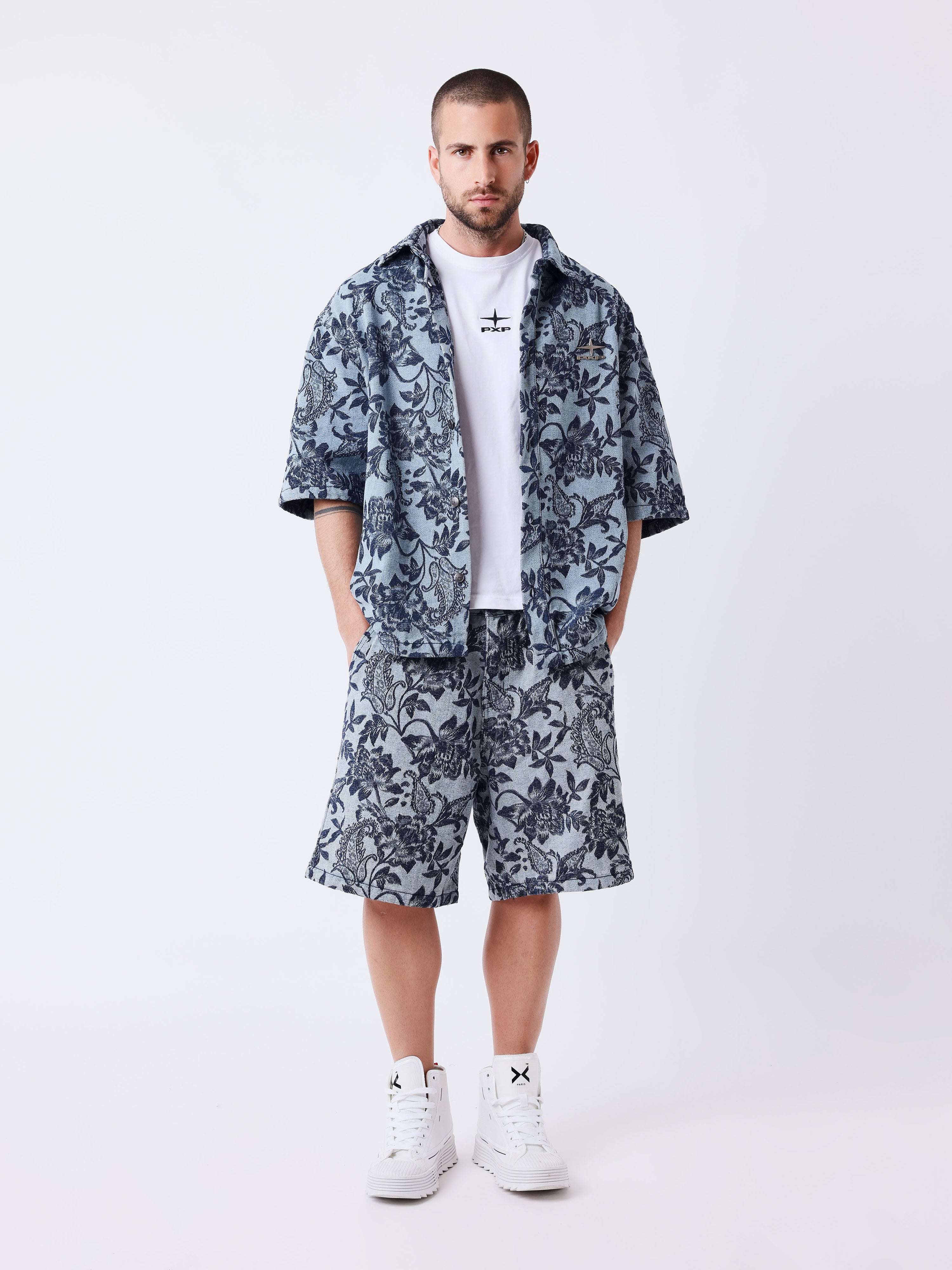 Chemise manches courtes Green Rush-5