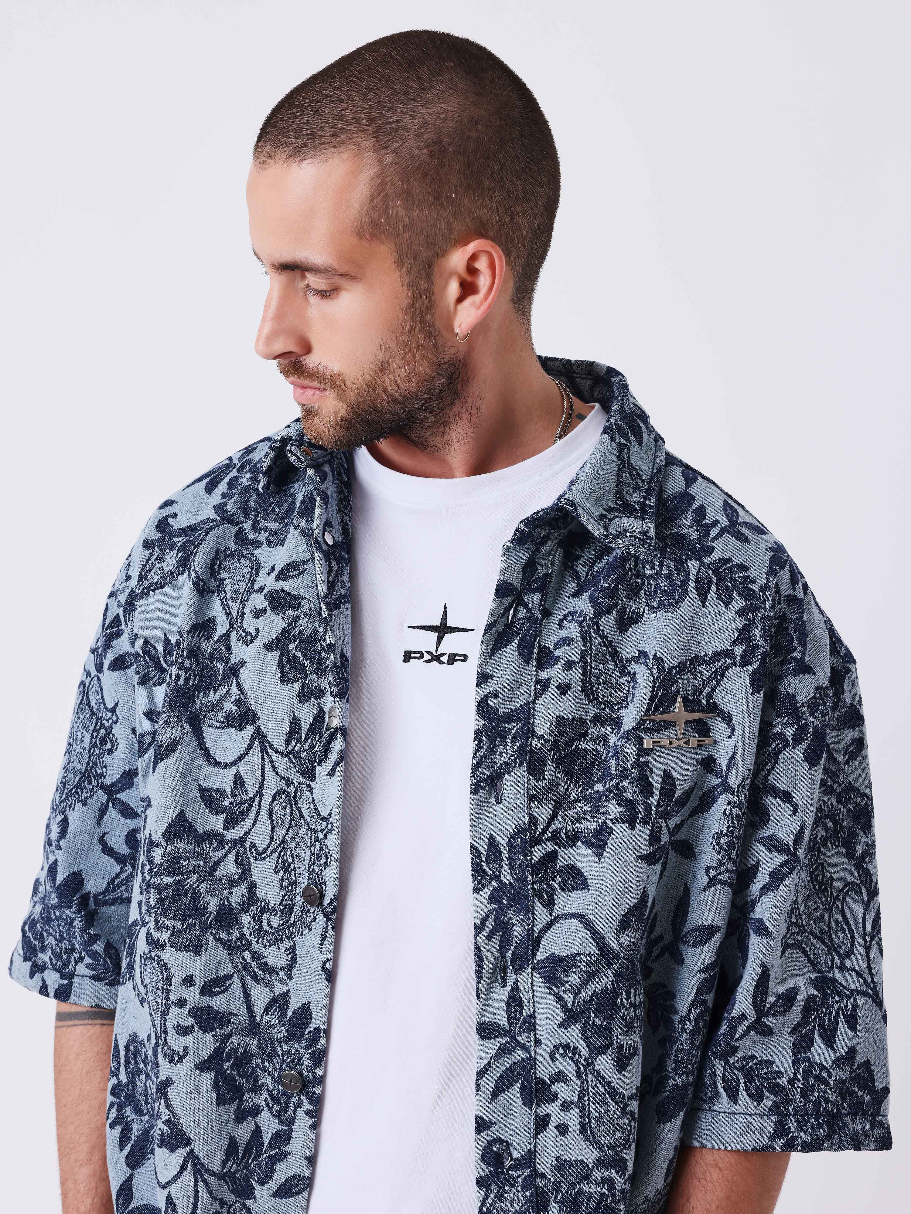 Chemise manches courtes Green Rush-3