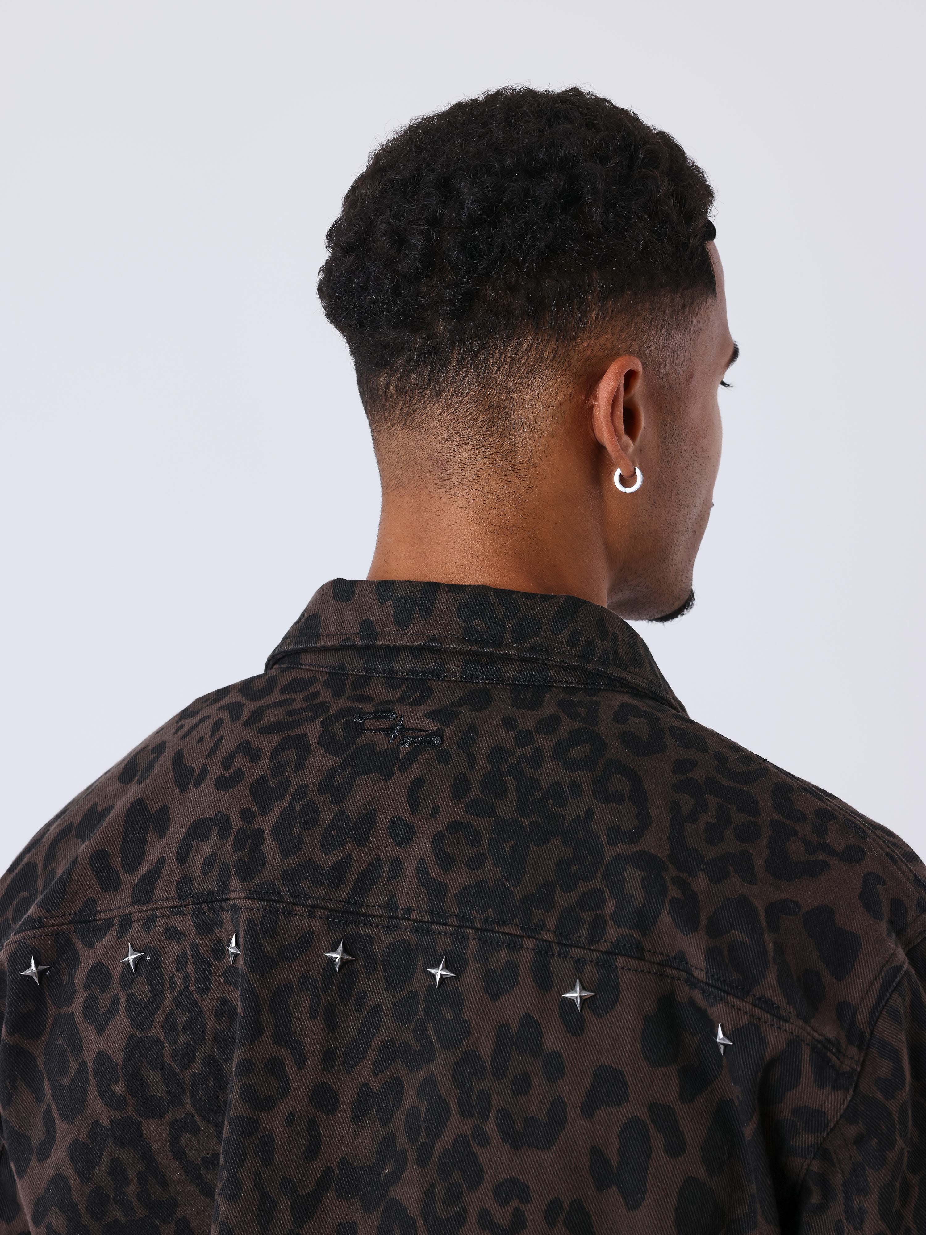 Leopard denim jacket – PXP