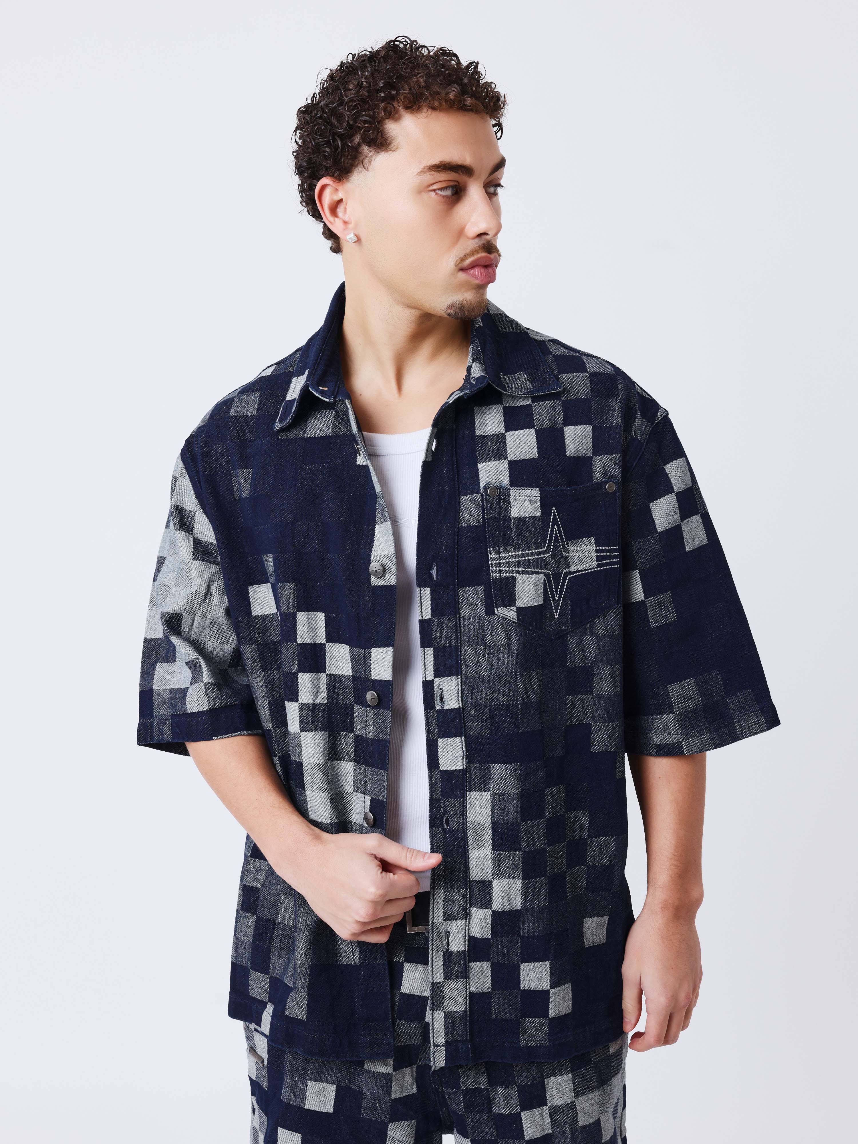 Camisa de manga corta pixel-1