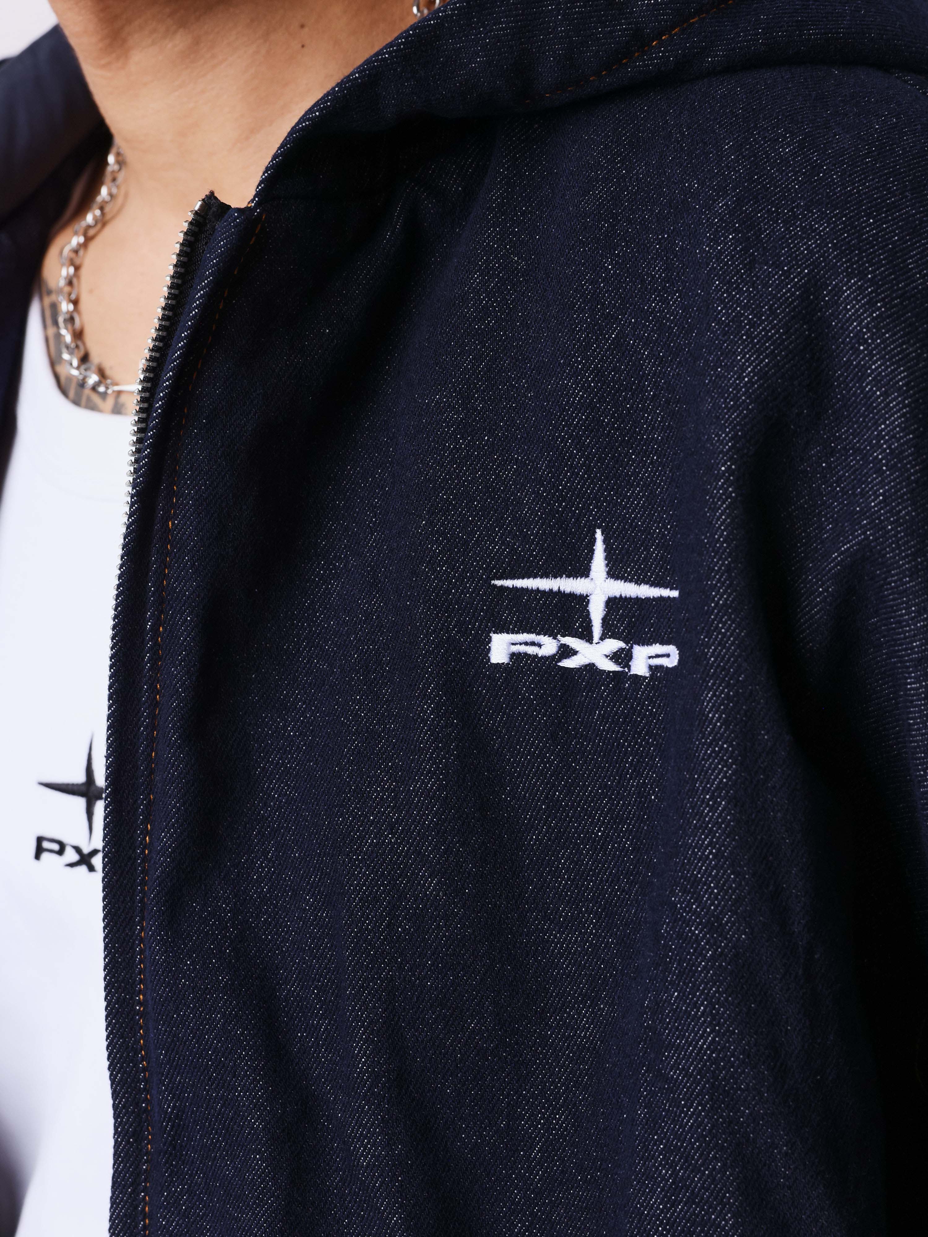 Veste à capuch en denim snow-6