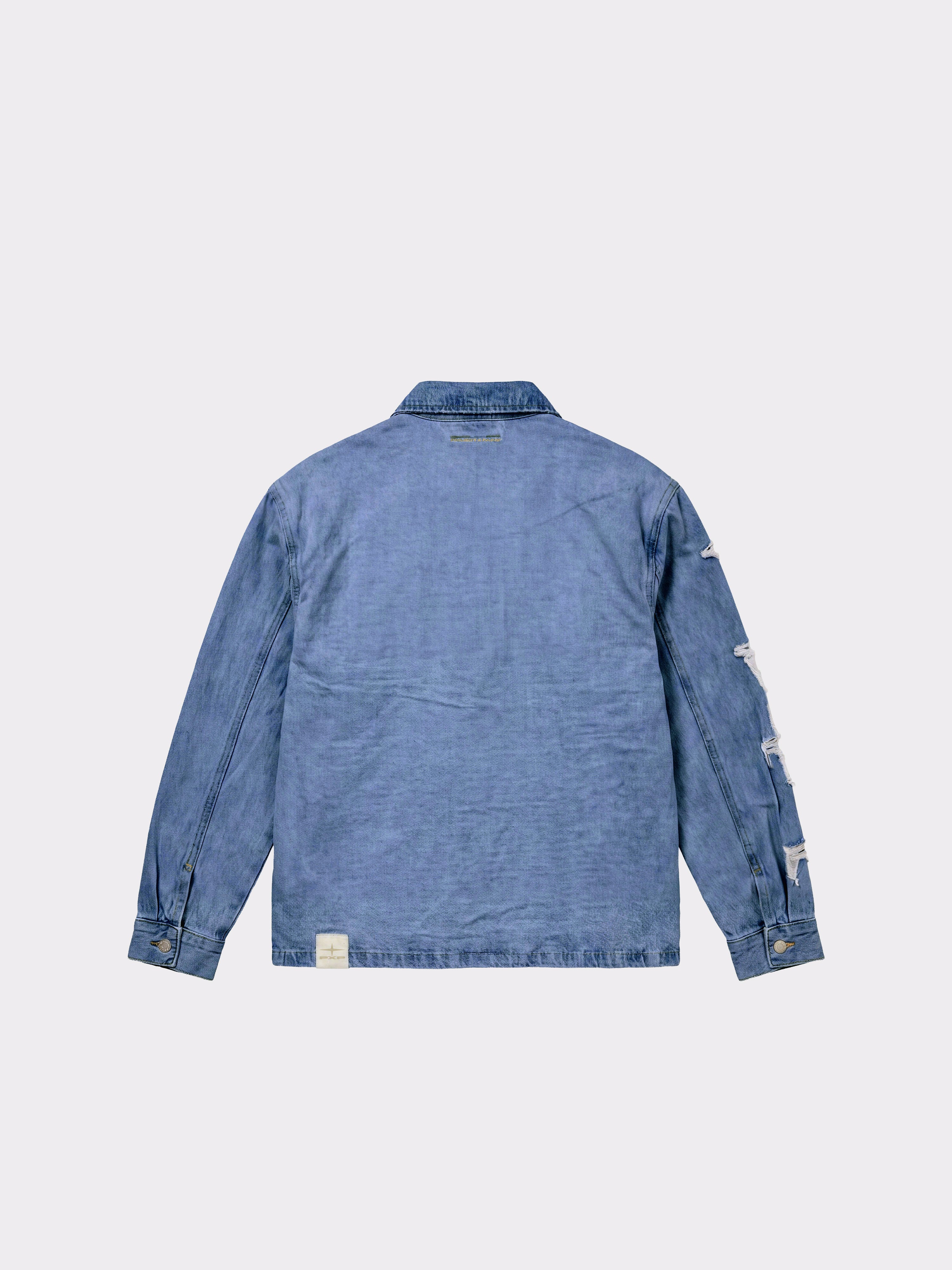 Koszula overshirt z denimu z wstawkami Polaris-7