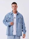 Koszula overshirt z denimu z wstawkami Polaris