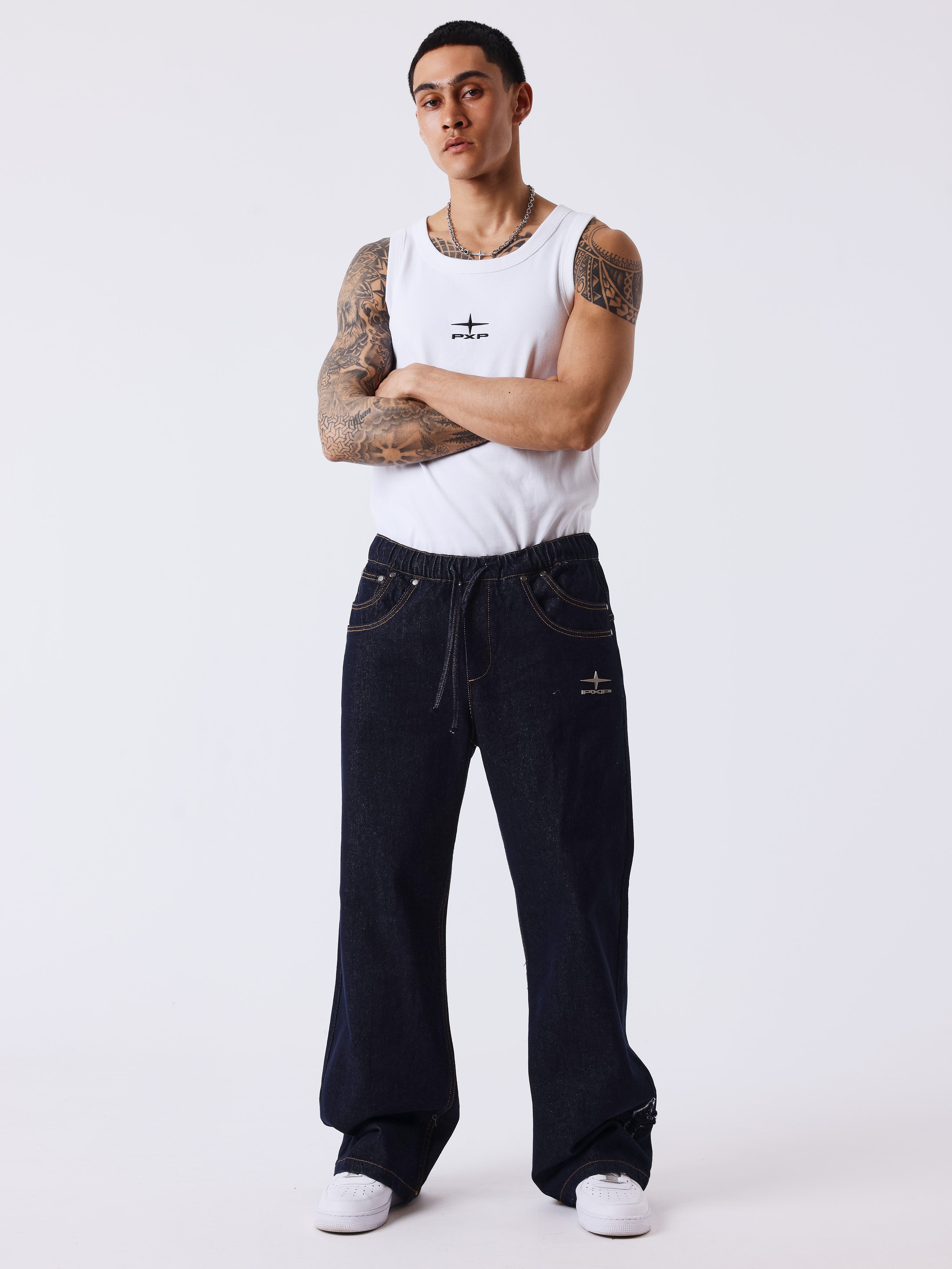 Pantalon en denim snow-1