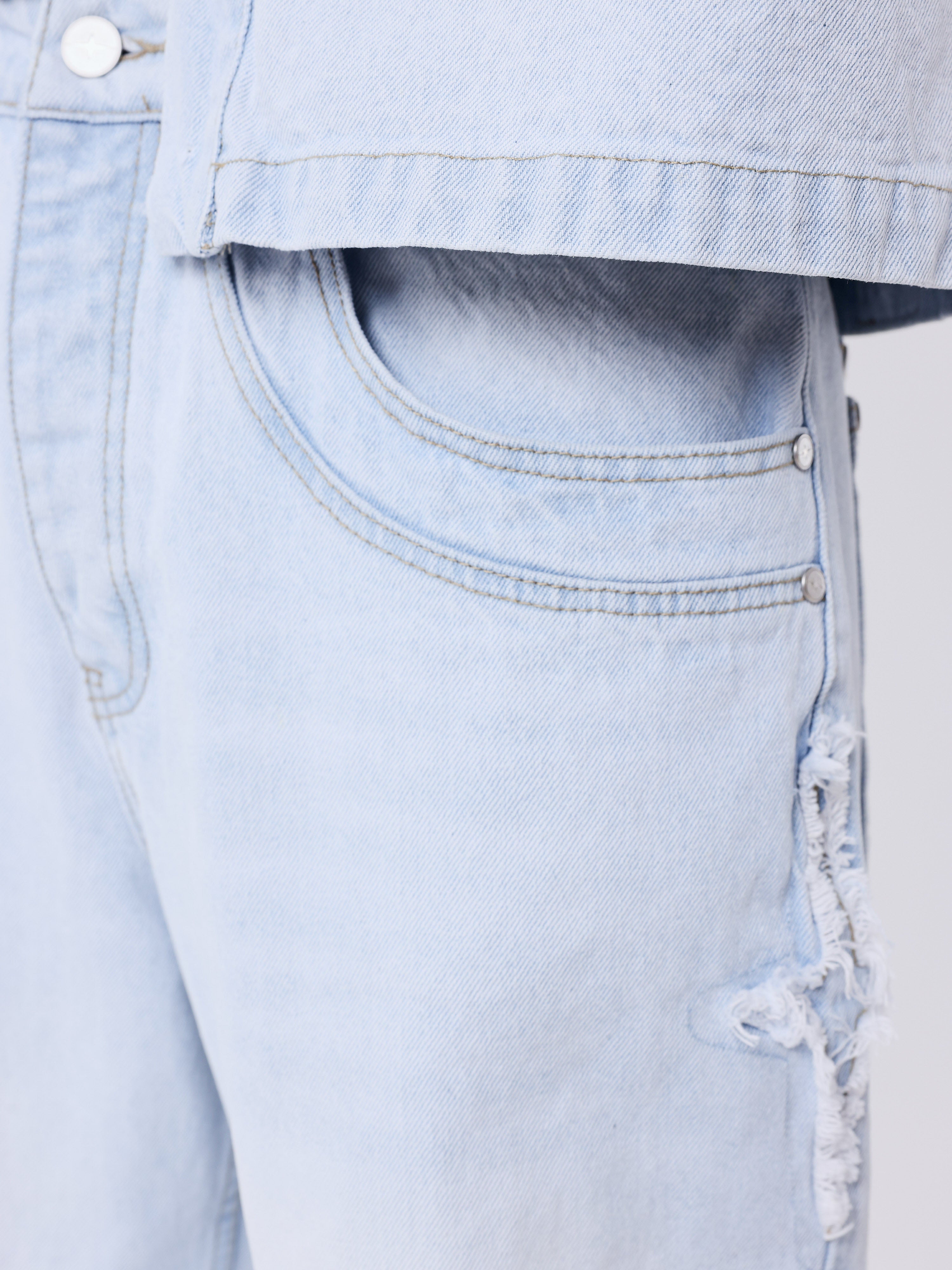 Jean regular large à empiècements Polaris-4