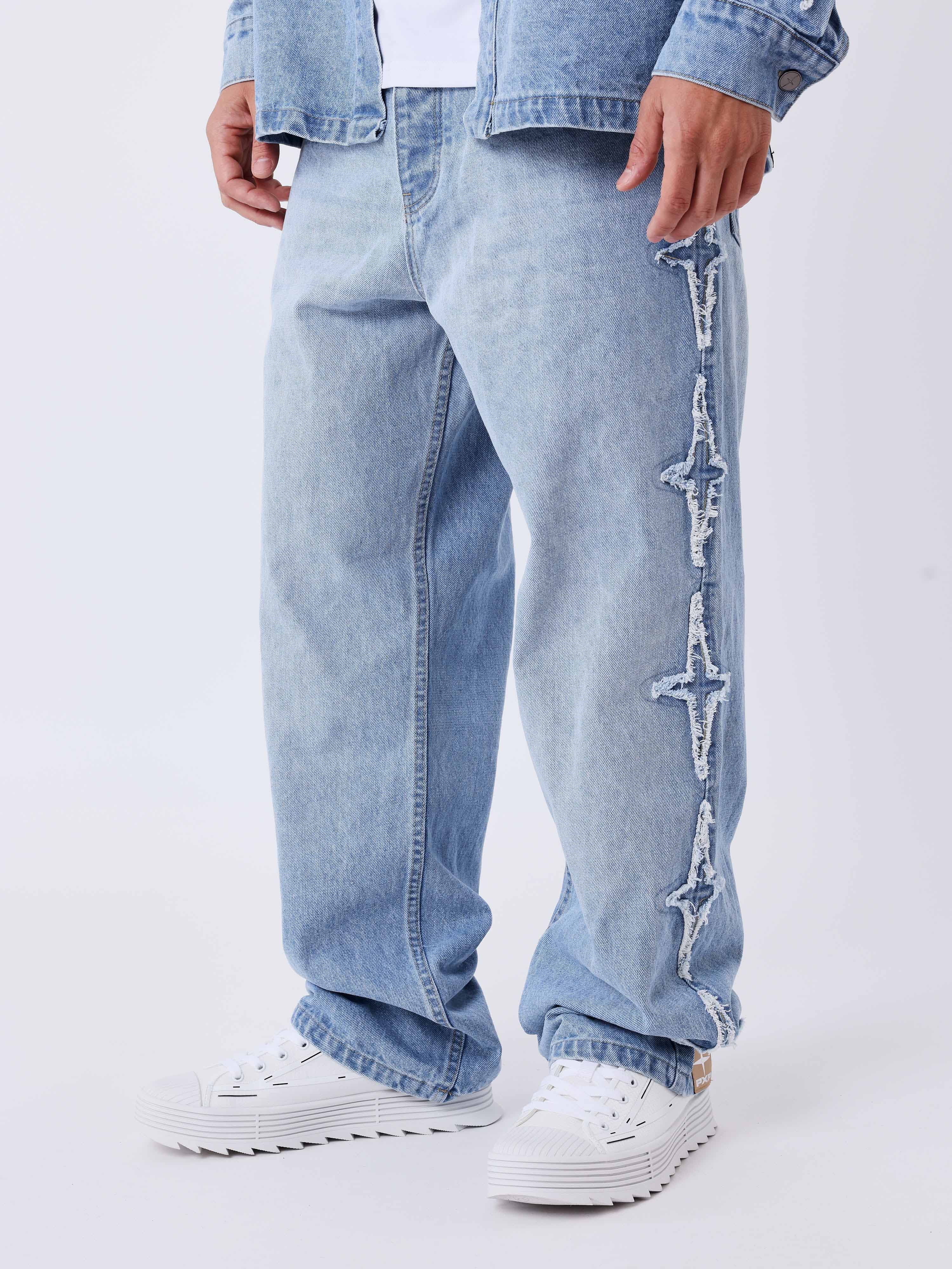 Jean regular large à empiècements Polaris-3
