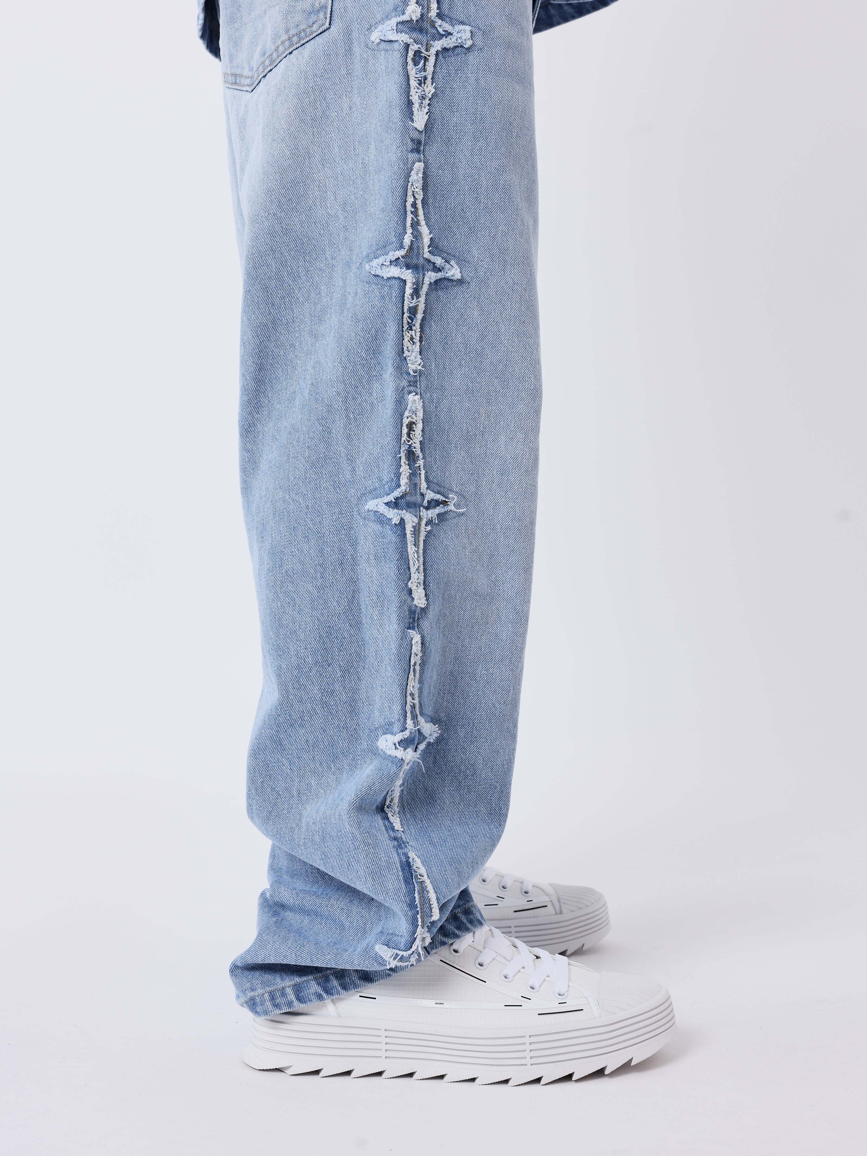 Jean regular large à empiècements Polaris-5
