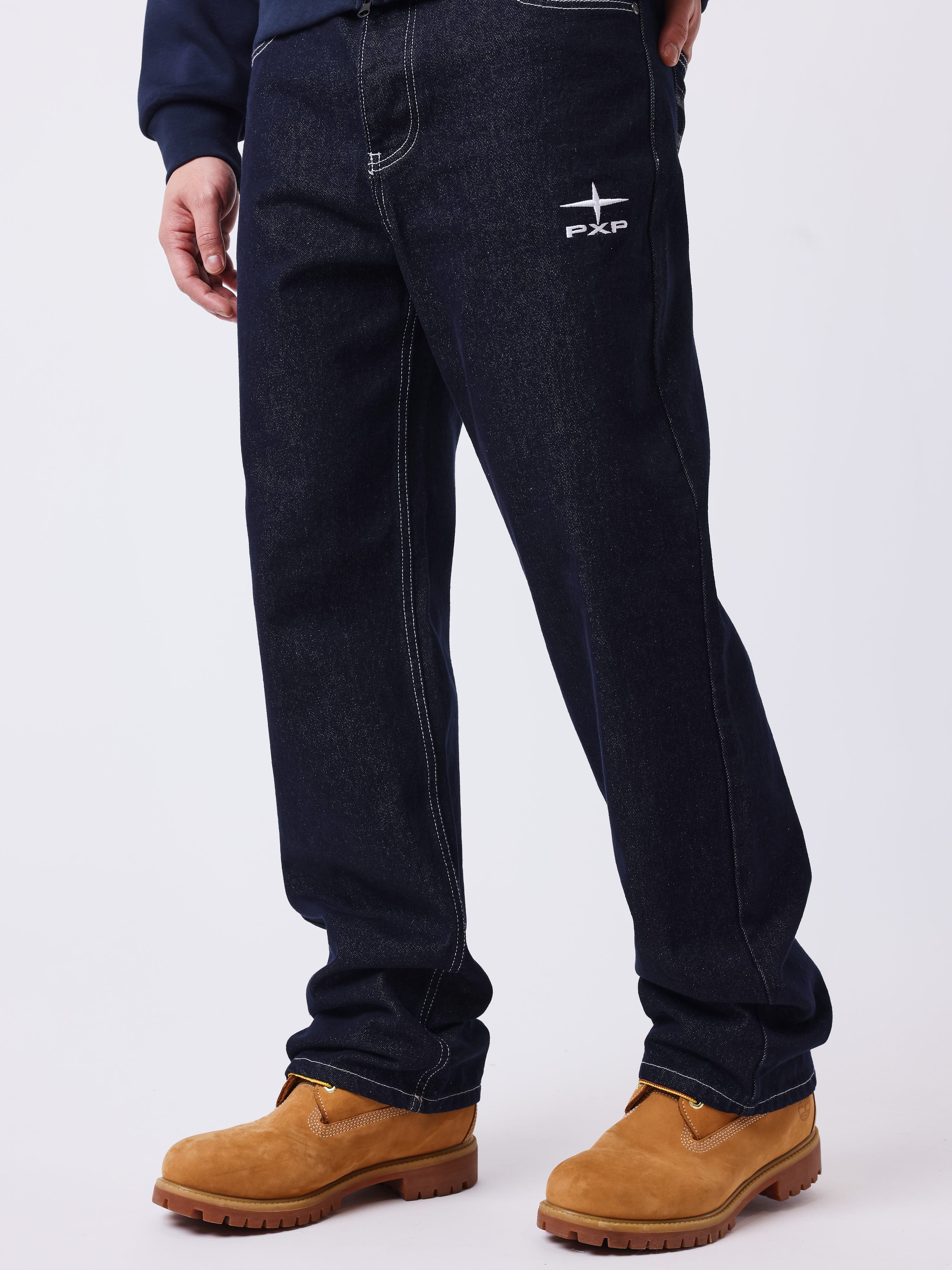 Regular jeans med ternede lommer-3