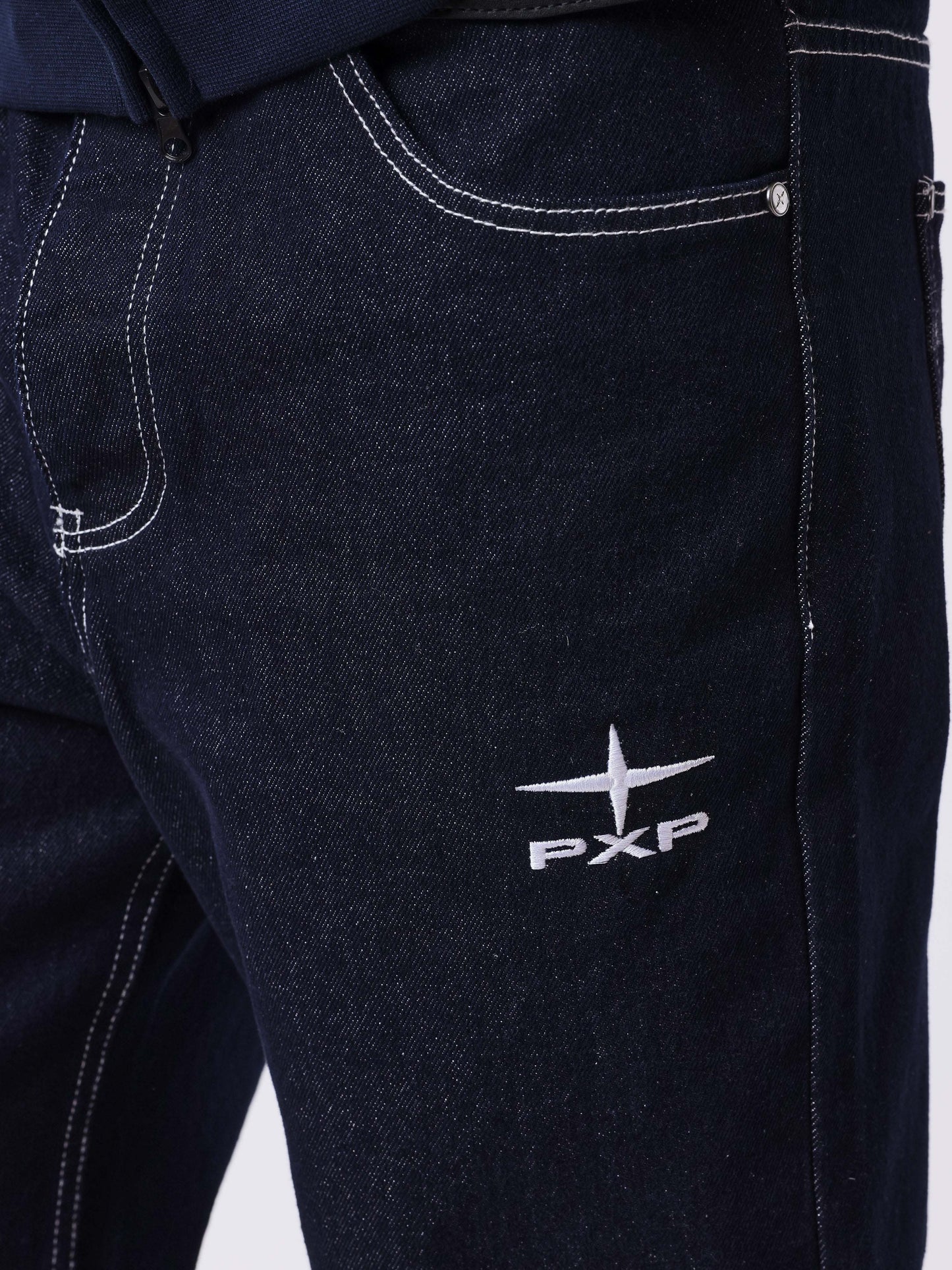 Regular jeans med ternede lommer