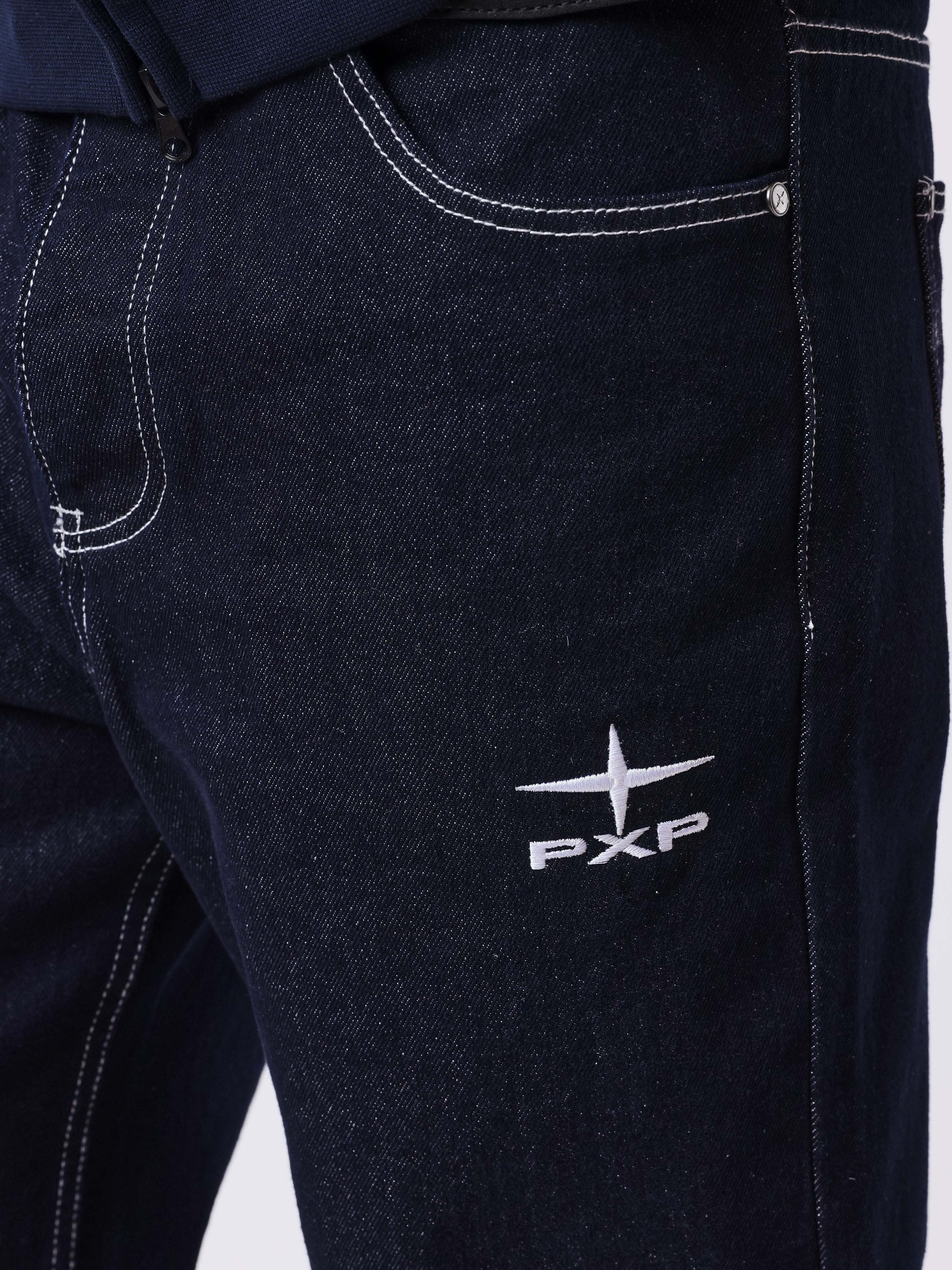 Regular jeans med ternede lommer-4