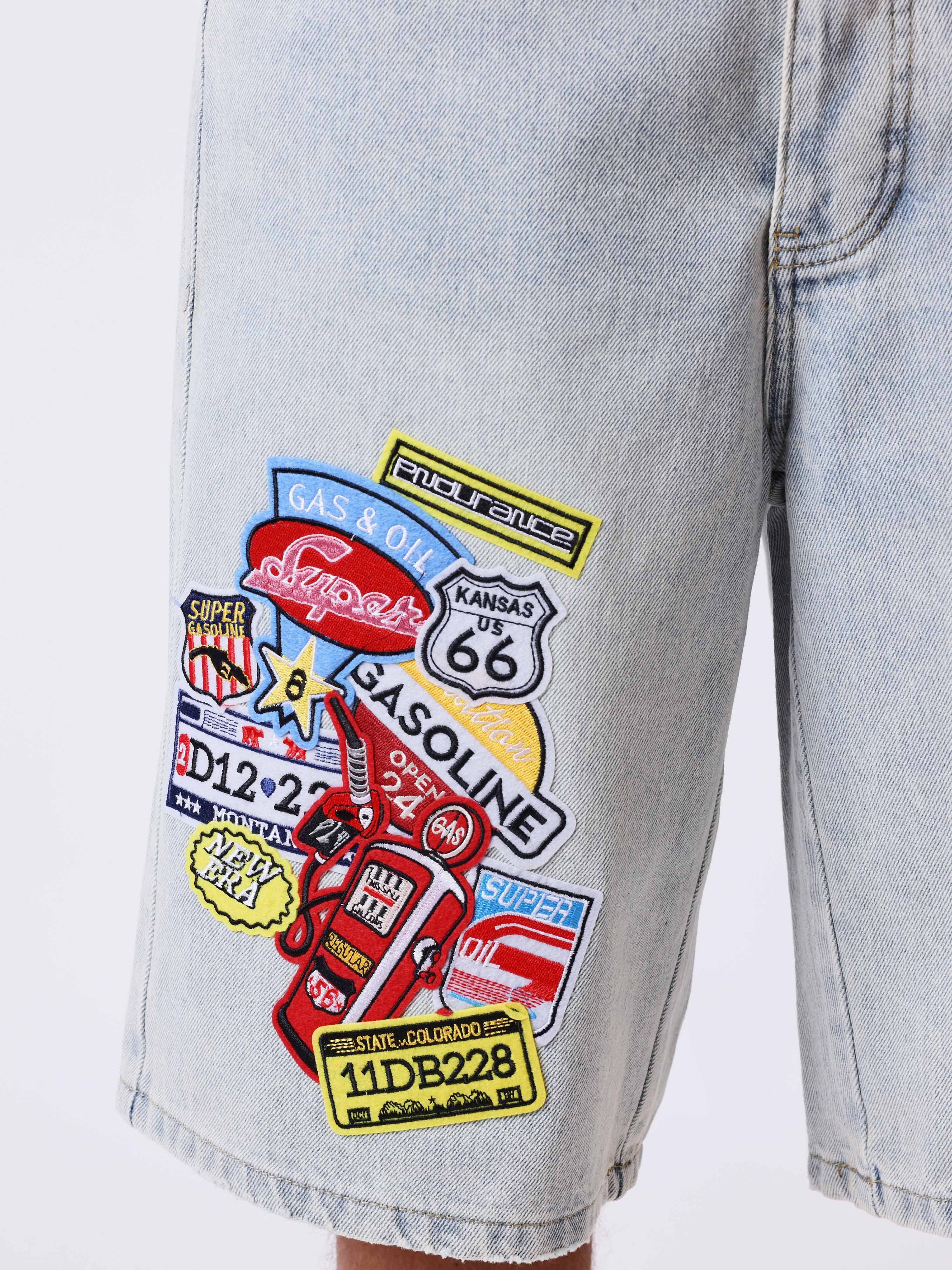 Pantaloni scurți din denim West Coast-5