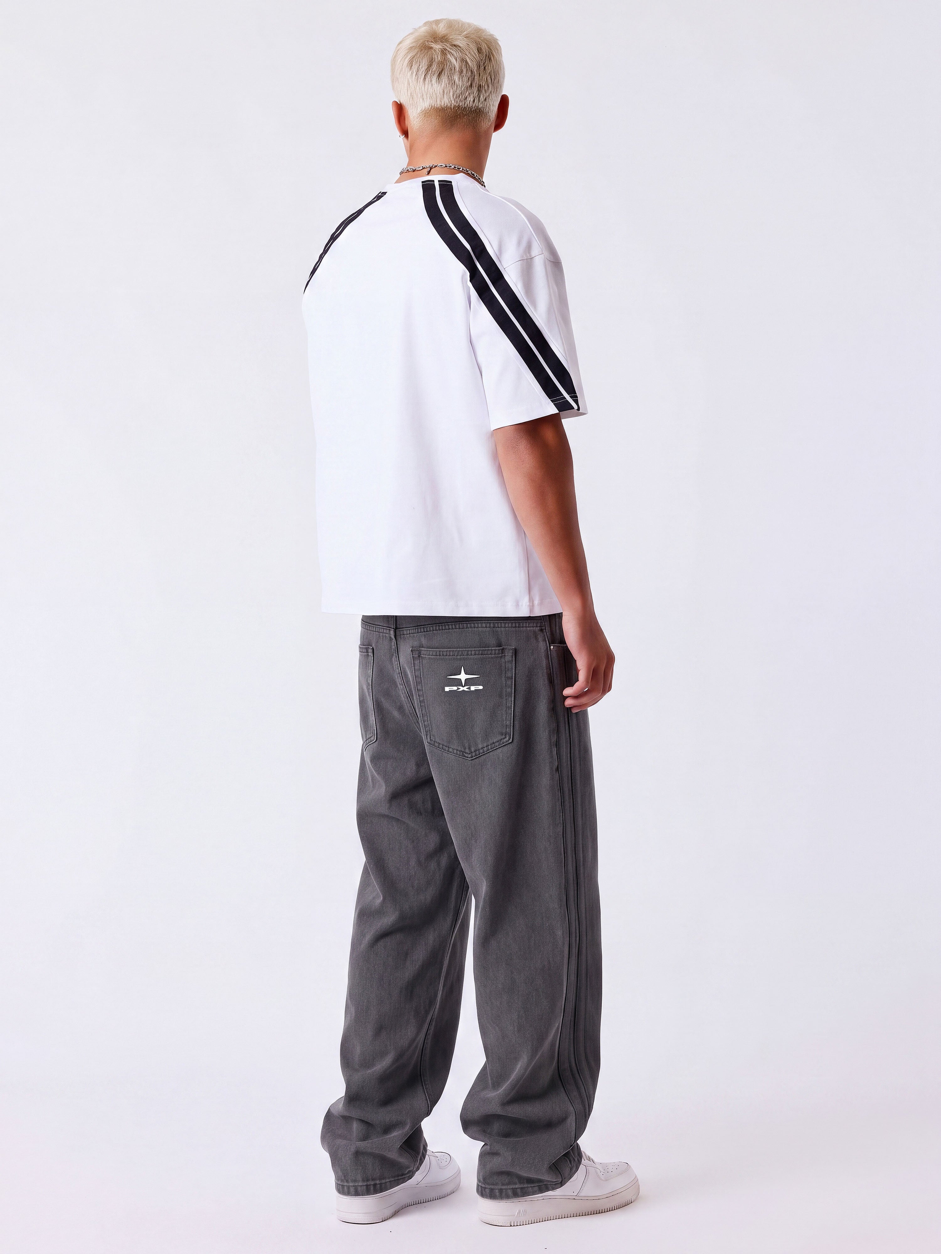 Jeans con bande Trainer-2