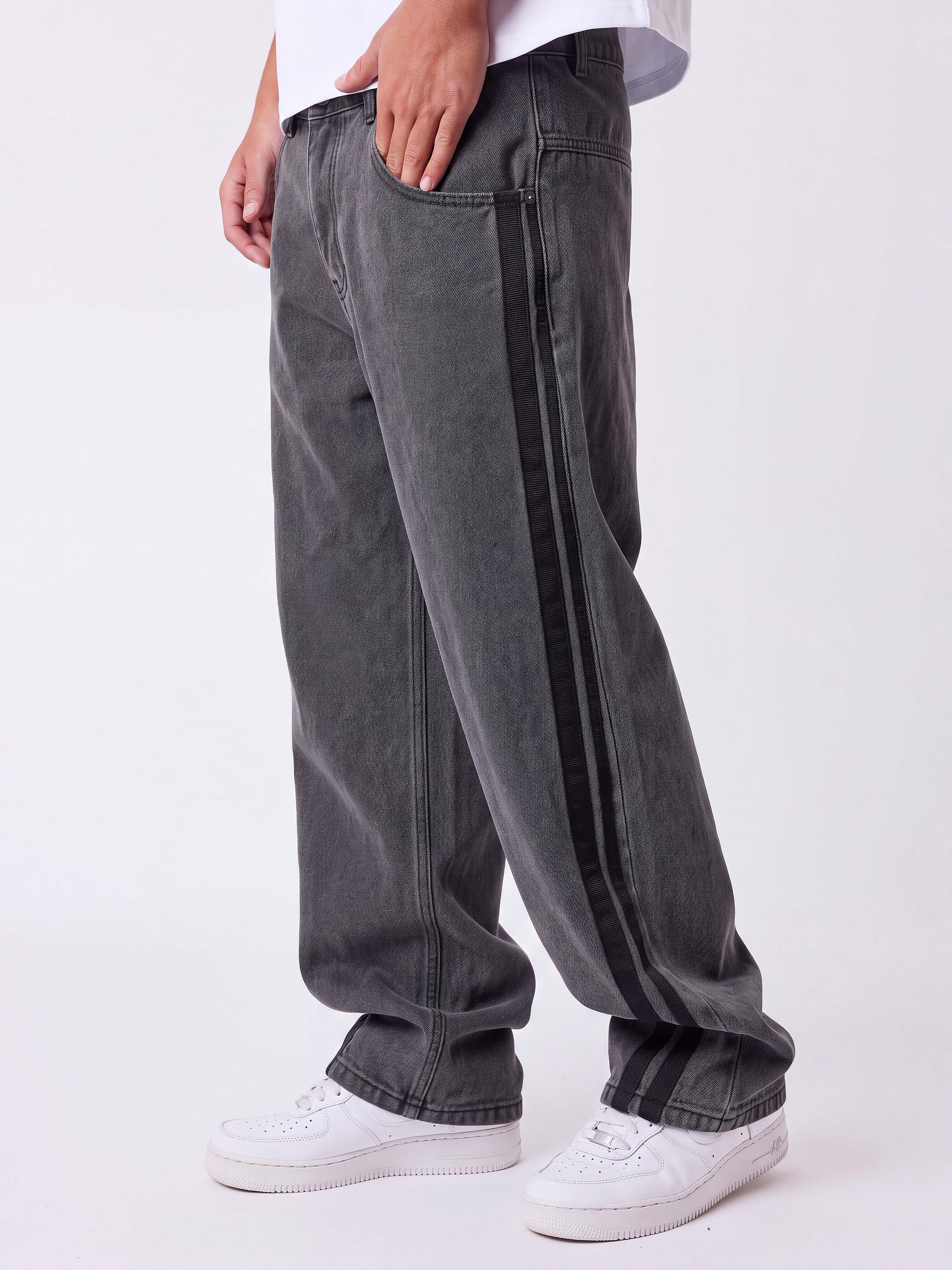 Jeans con bande Trainer-3