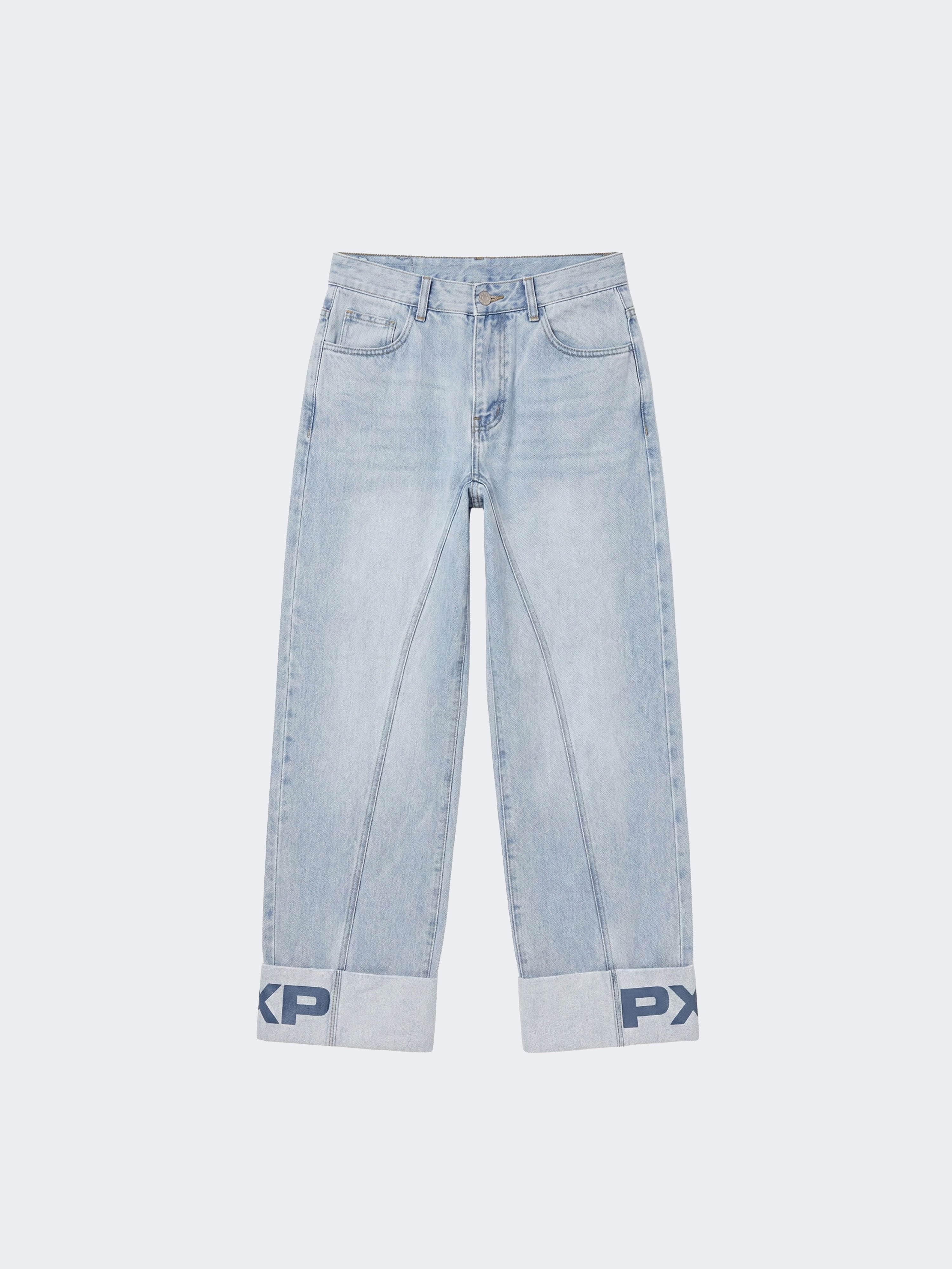 Jeans z eleganckimi mankietami-6