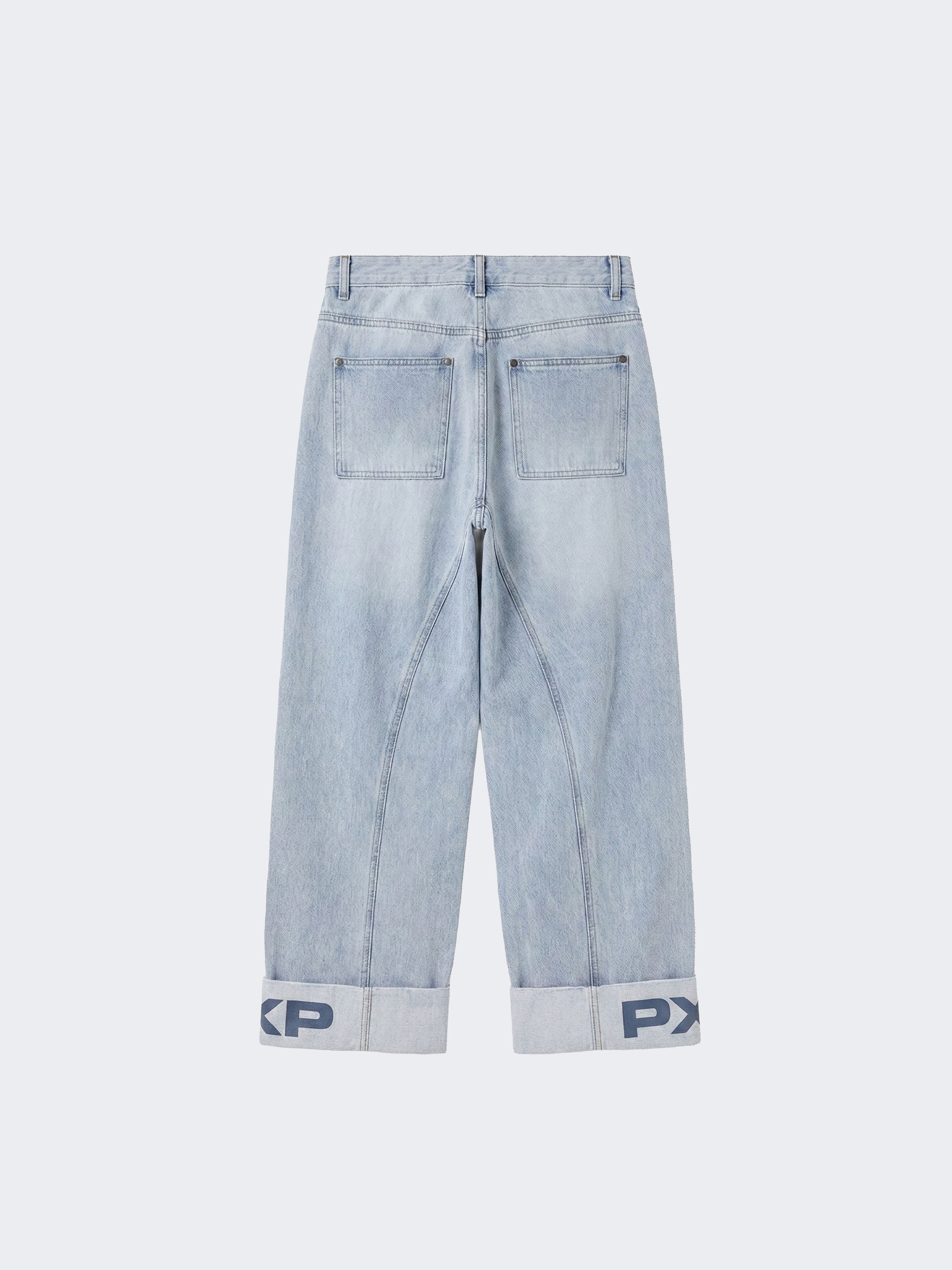 Jeans z eleganckimi mankietami-7