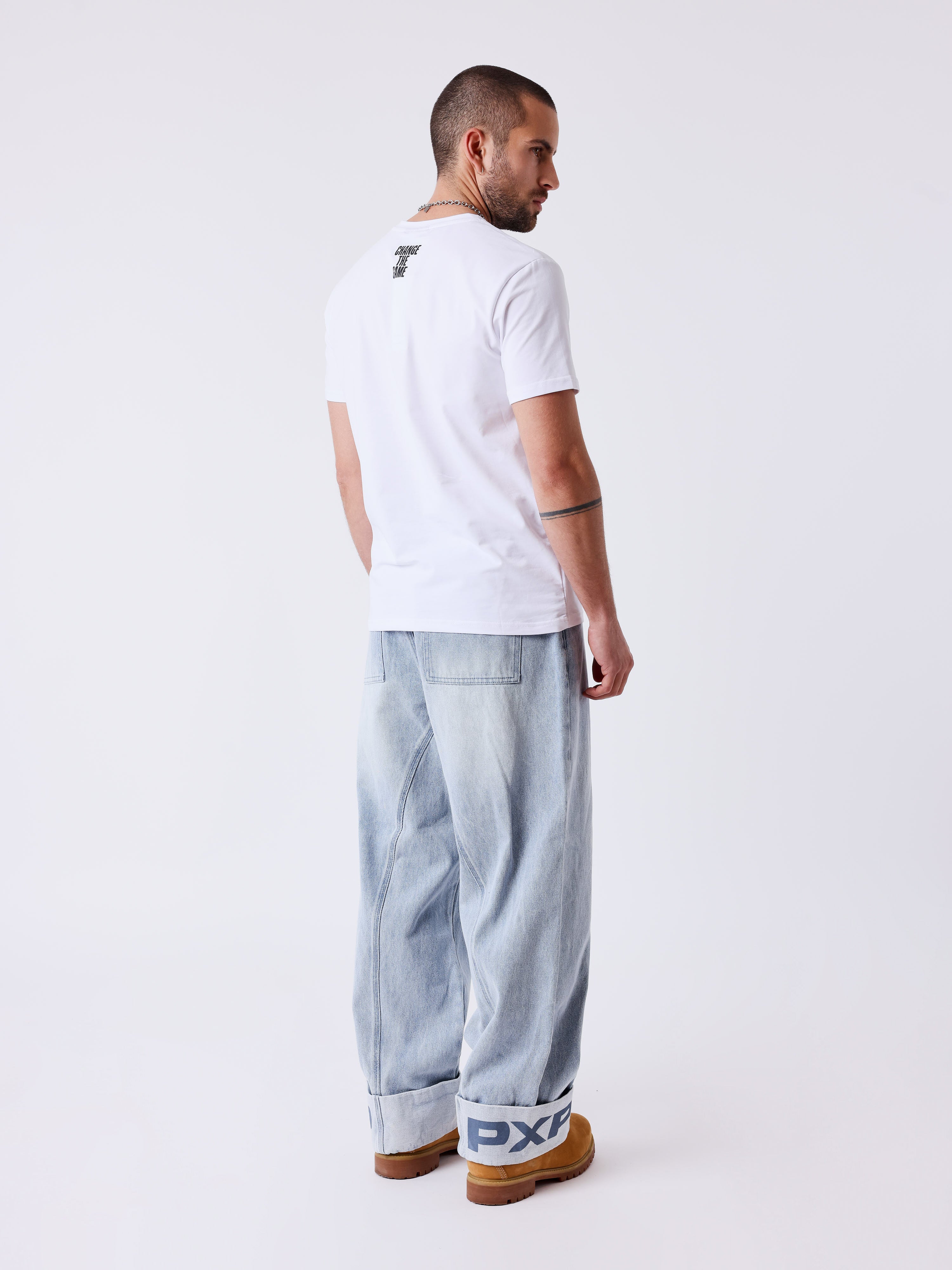 Jeans z eleganckimi mankietami-2