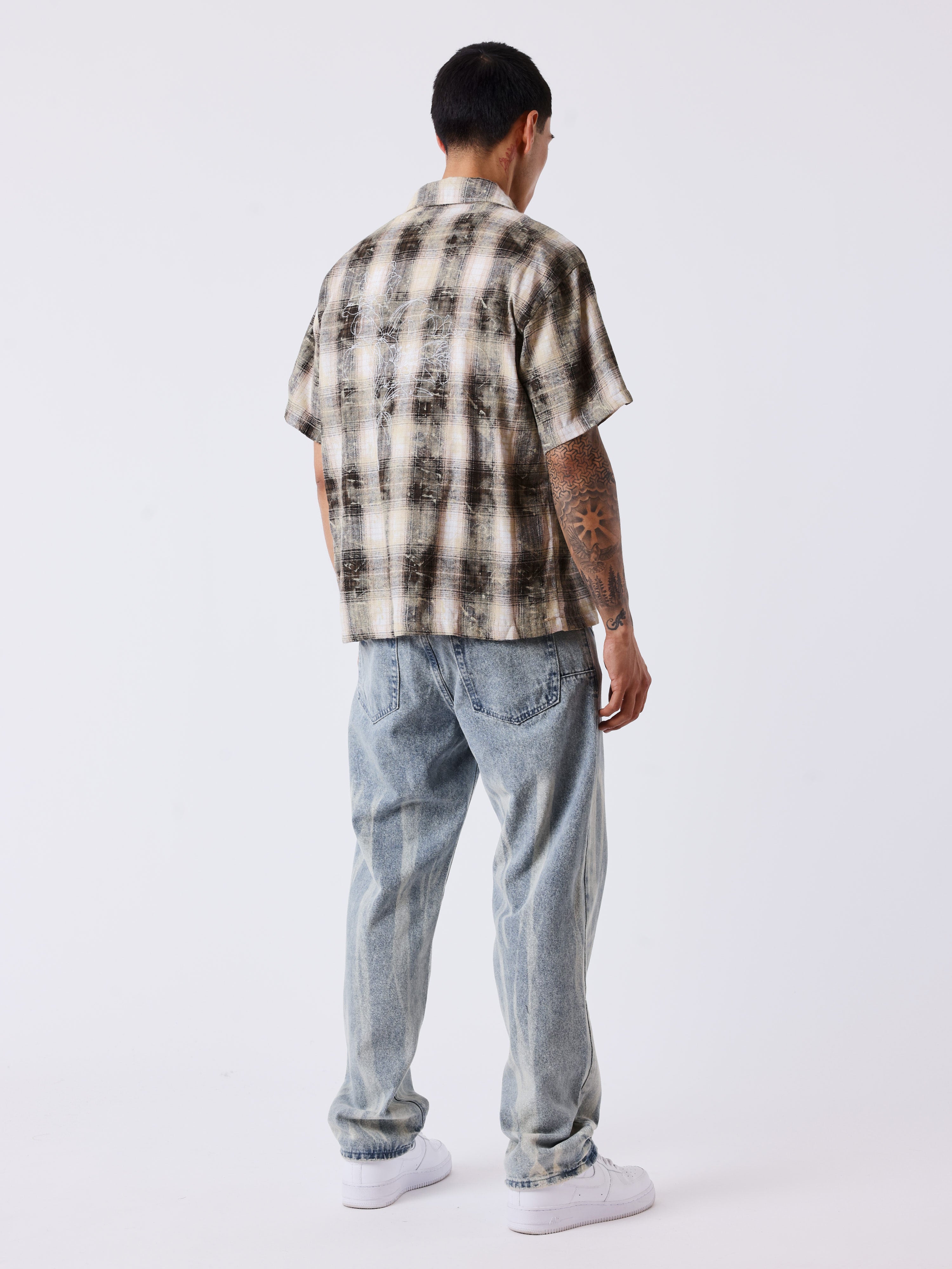 Jean homme effet délavé-2