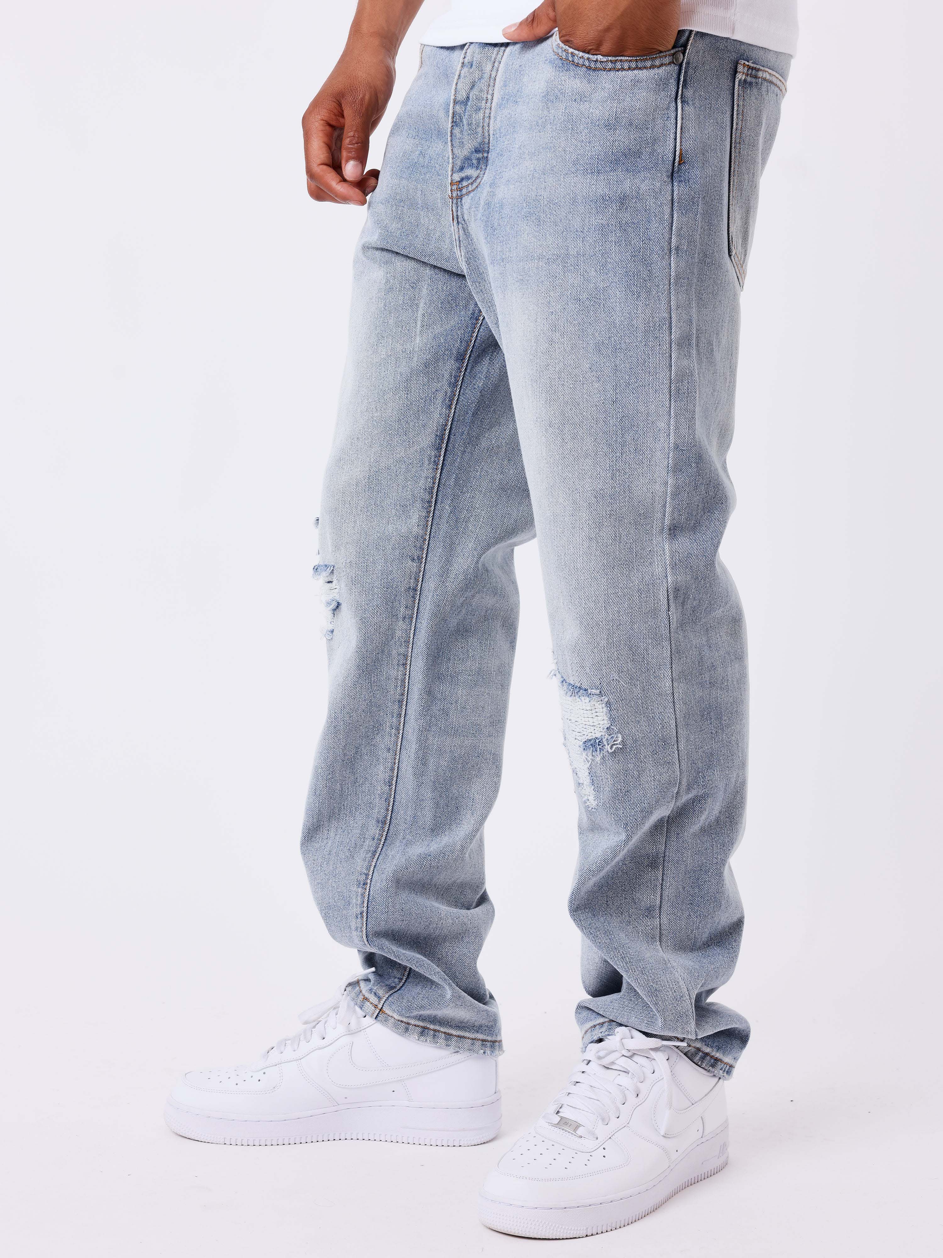 Jeans med revnedetaljer-3