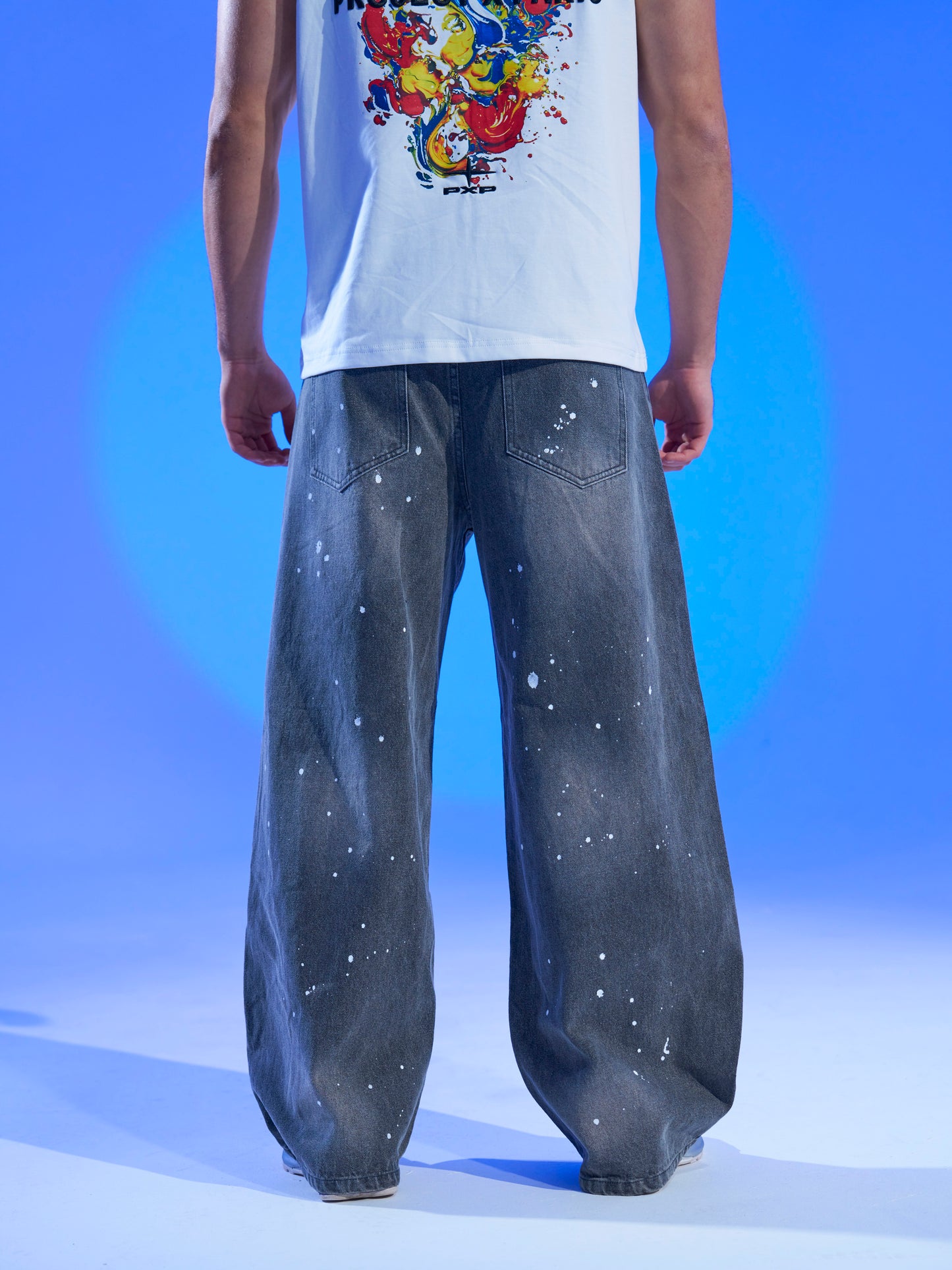 Jeans Barrel Splatter