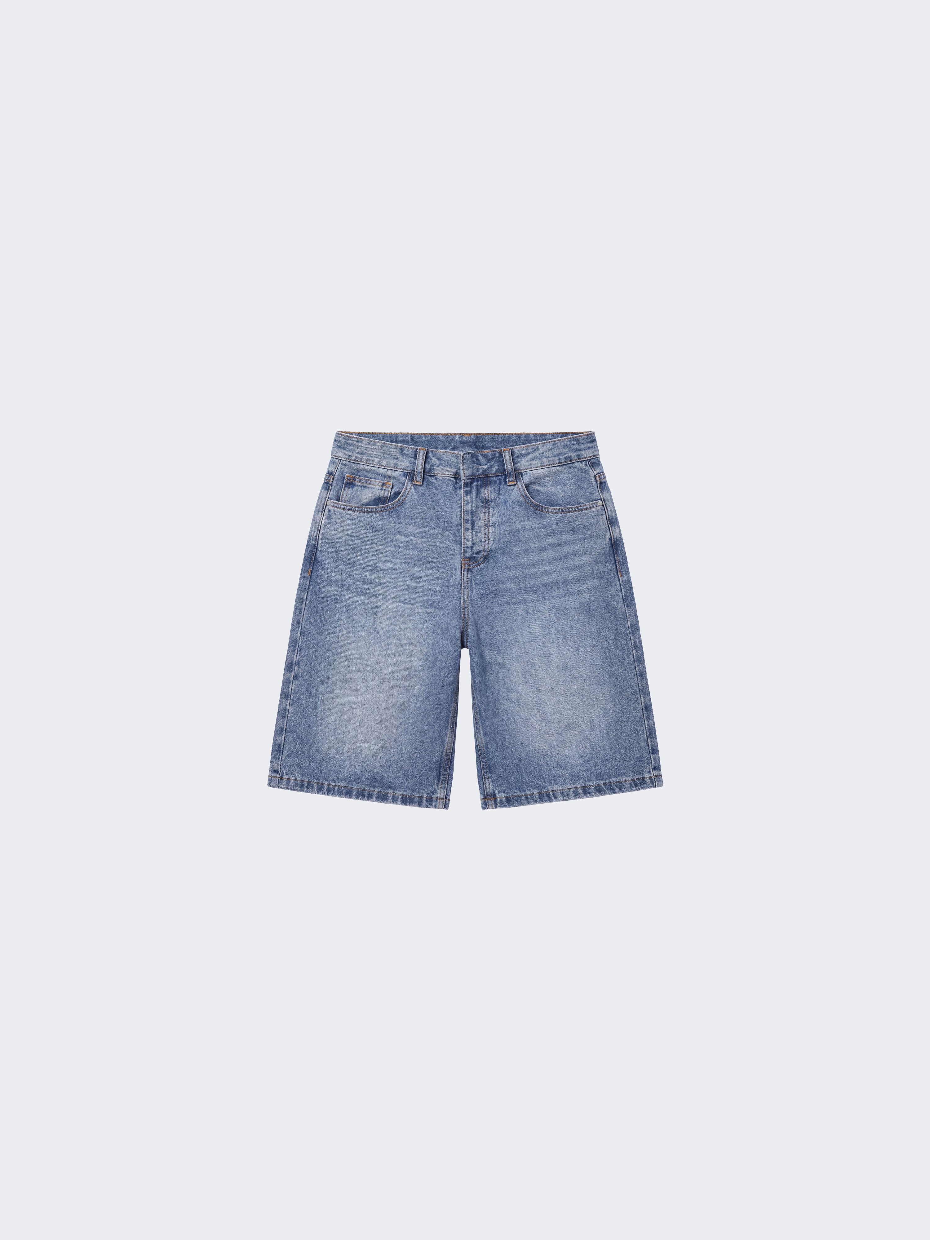 Denim shorts oversize-6