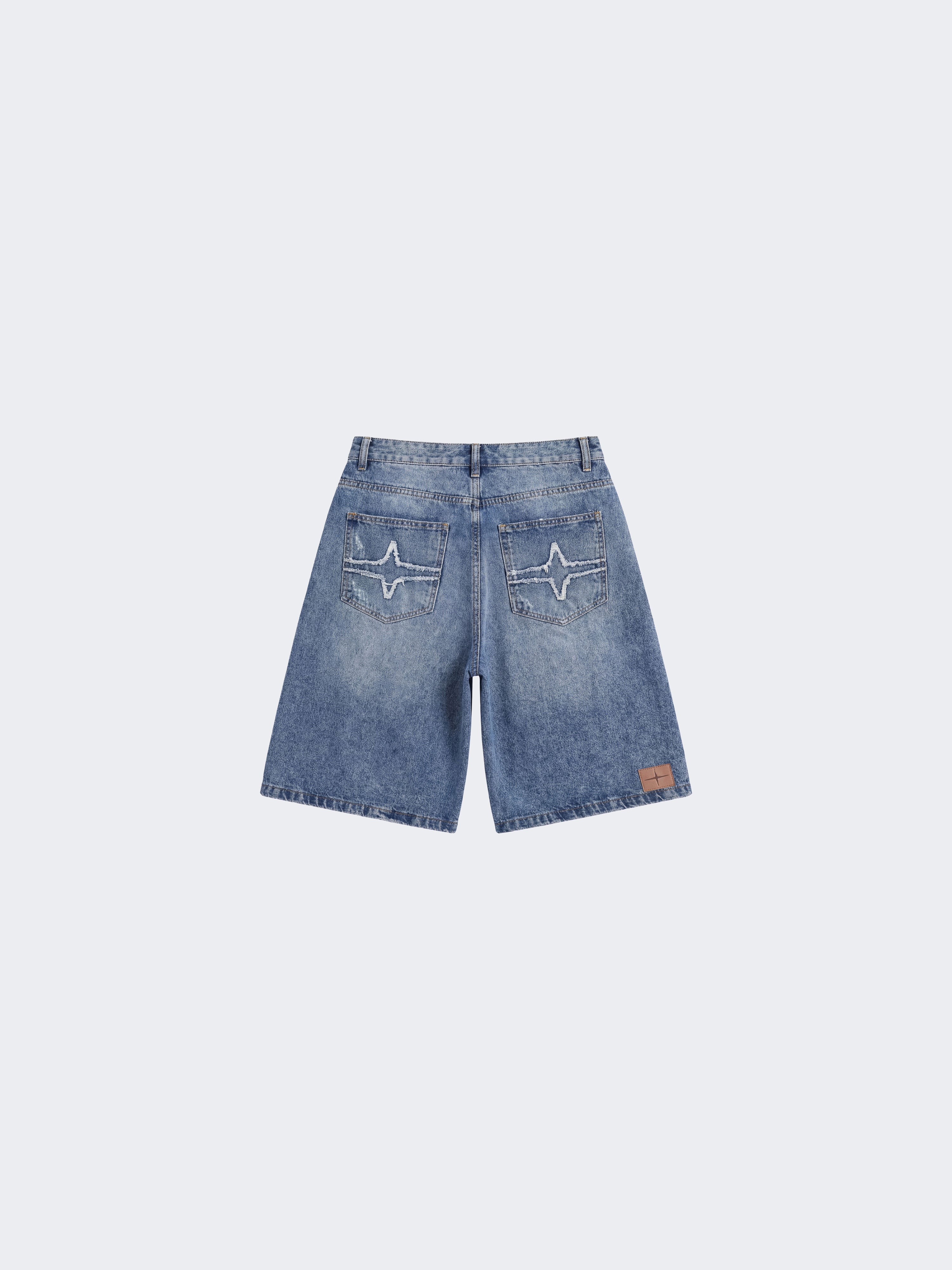 Denim shorts oversize-7
