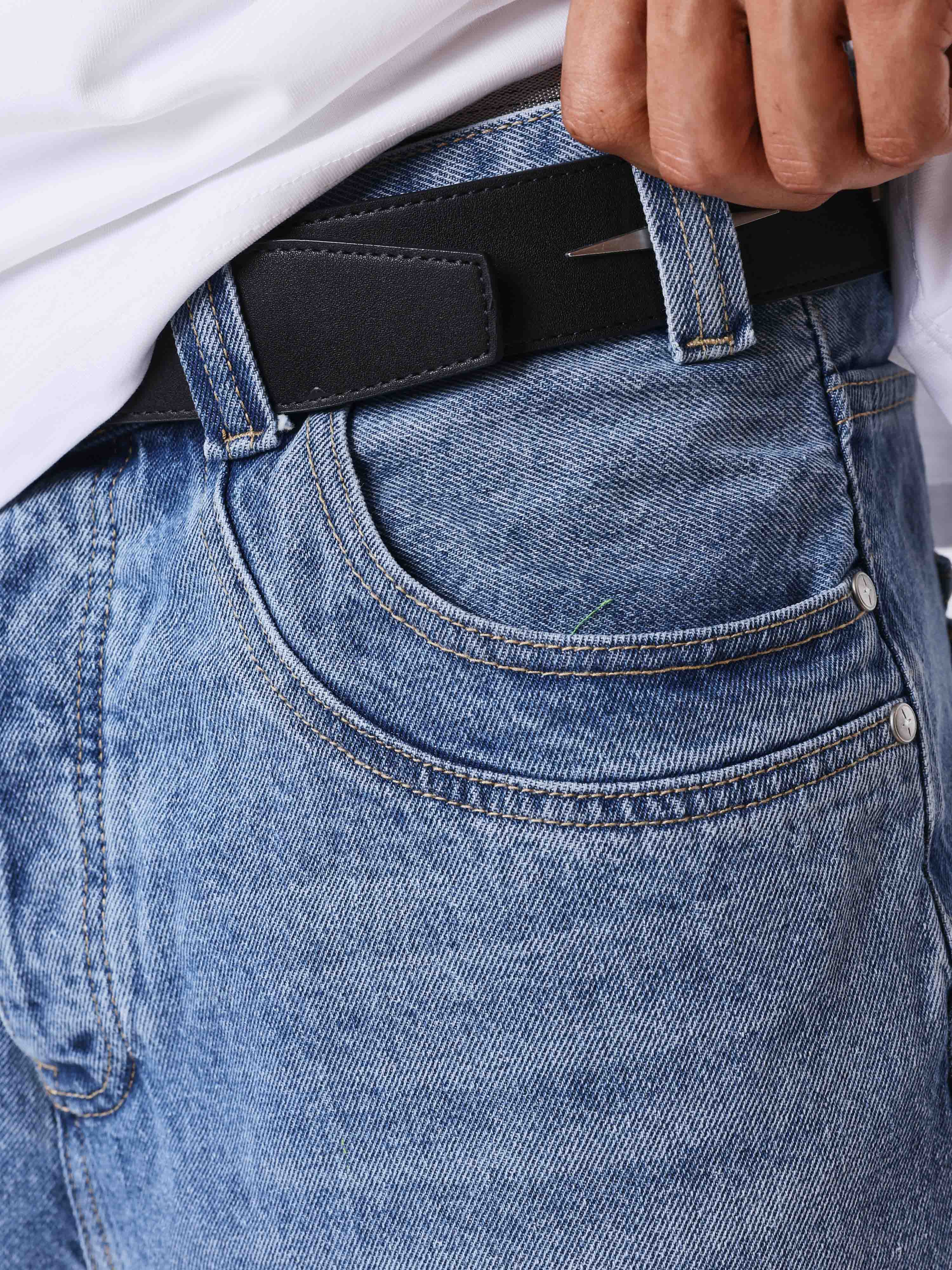 Denim shorts oversize-4