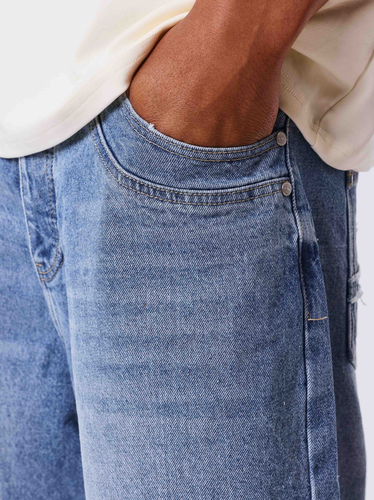 Denim-Shorts Oversize